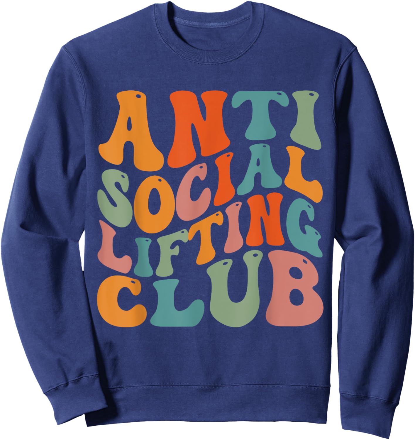 Anti Social Lifting Club Sweatshirt - Sweatshirt | Navy