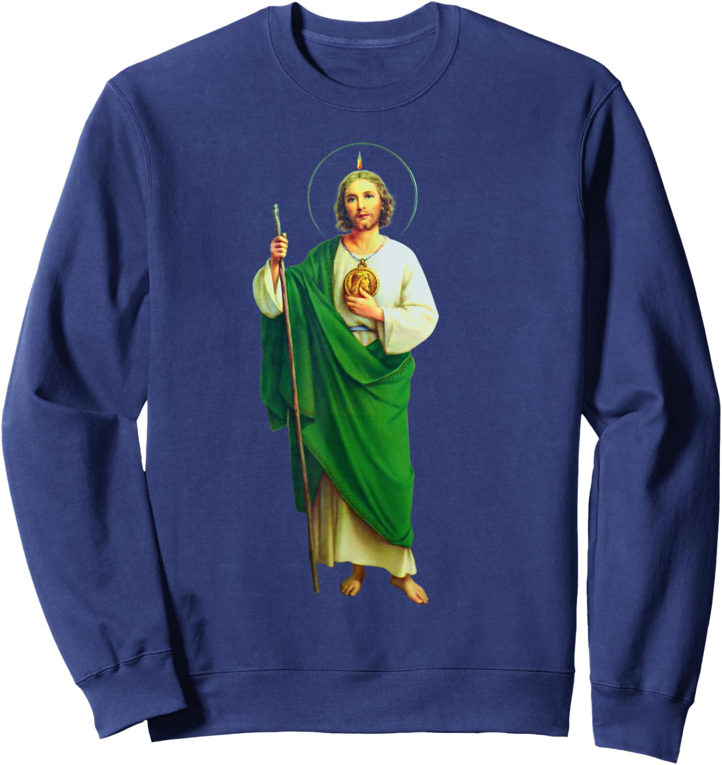 San Judas Tadeo Saint Jude Thaddeus Sweatshirt - Sweatshirt | Navy