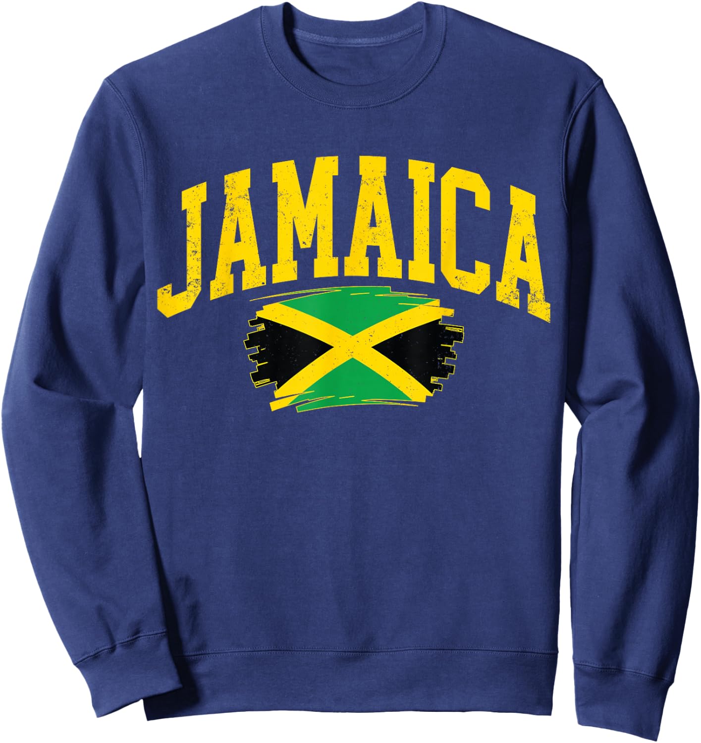 Vintage Jamaica Vacation Retro Jamaican Souvenir Men Women Sweatshirt - Sweatshirt | Navy