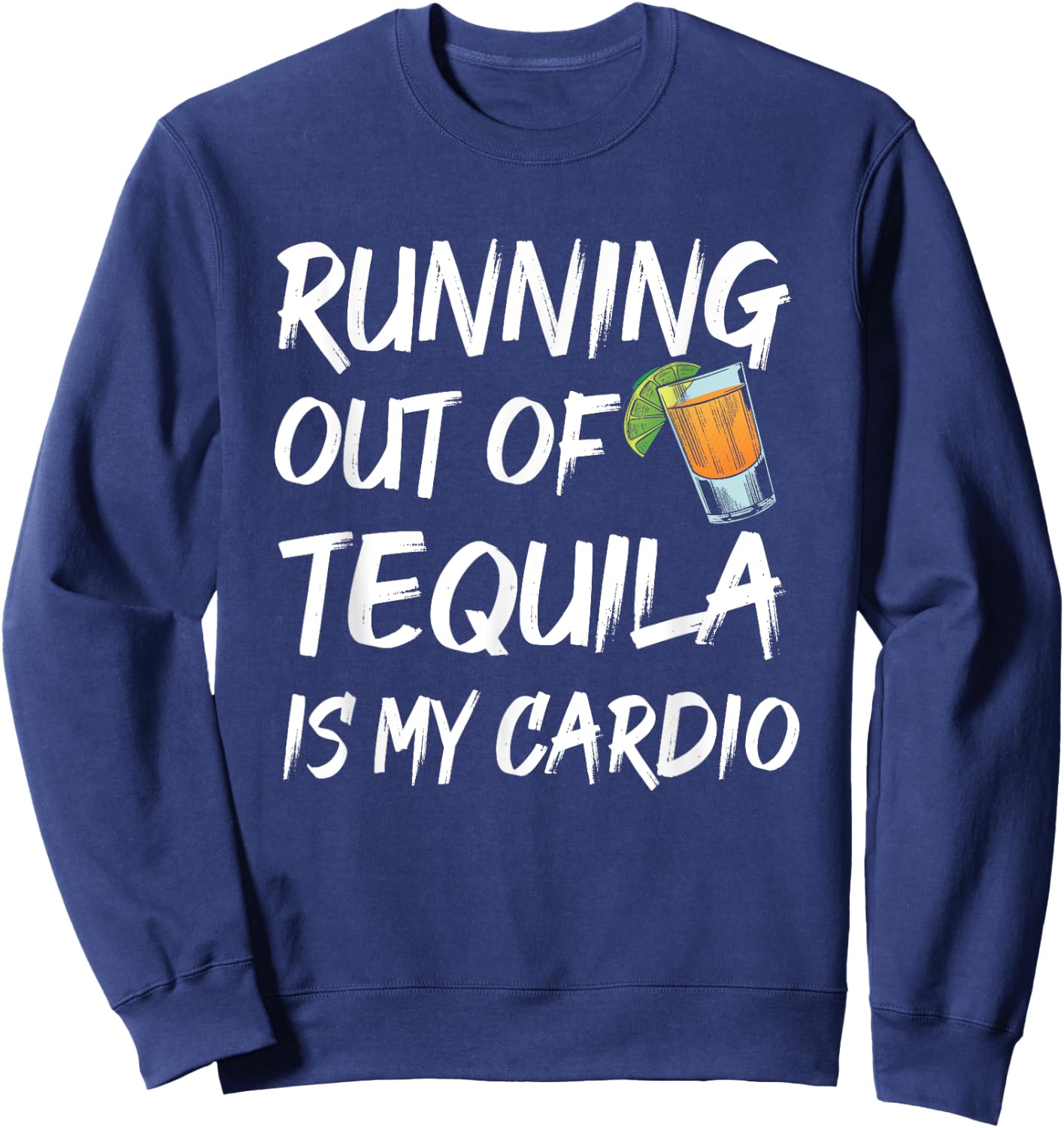 Mis Amigos Funny Salt Lime & Tacos Tequila Sweatshirt - Sweatshirt | Navy