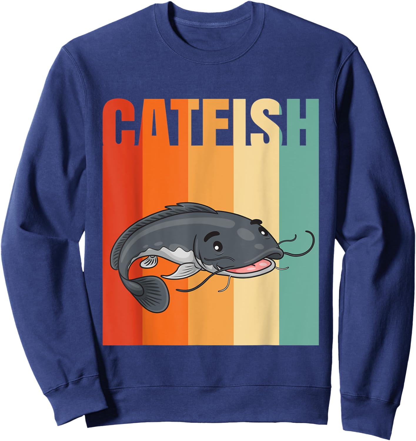 Retro Catfish Sweatshirt - Sweatshirt | Navy