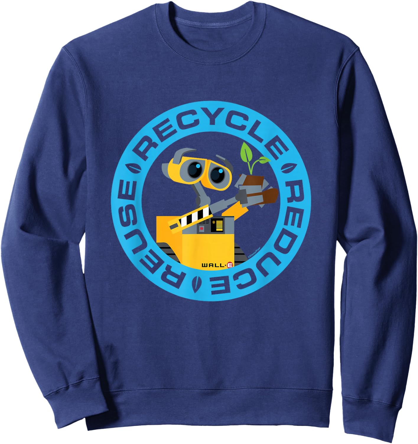 Wall-E - Recycle Reduce Reuse Sweatshirt - Sweatshirt | Navy