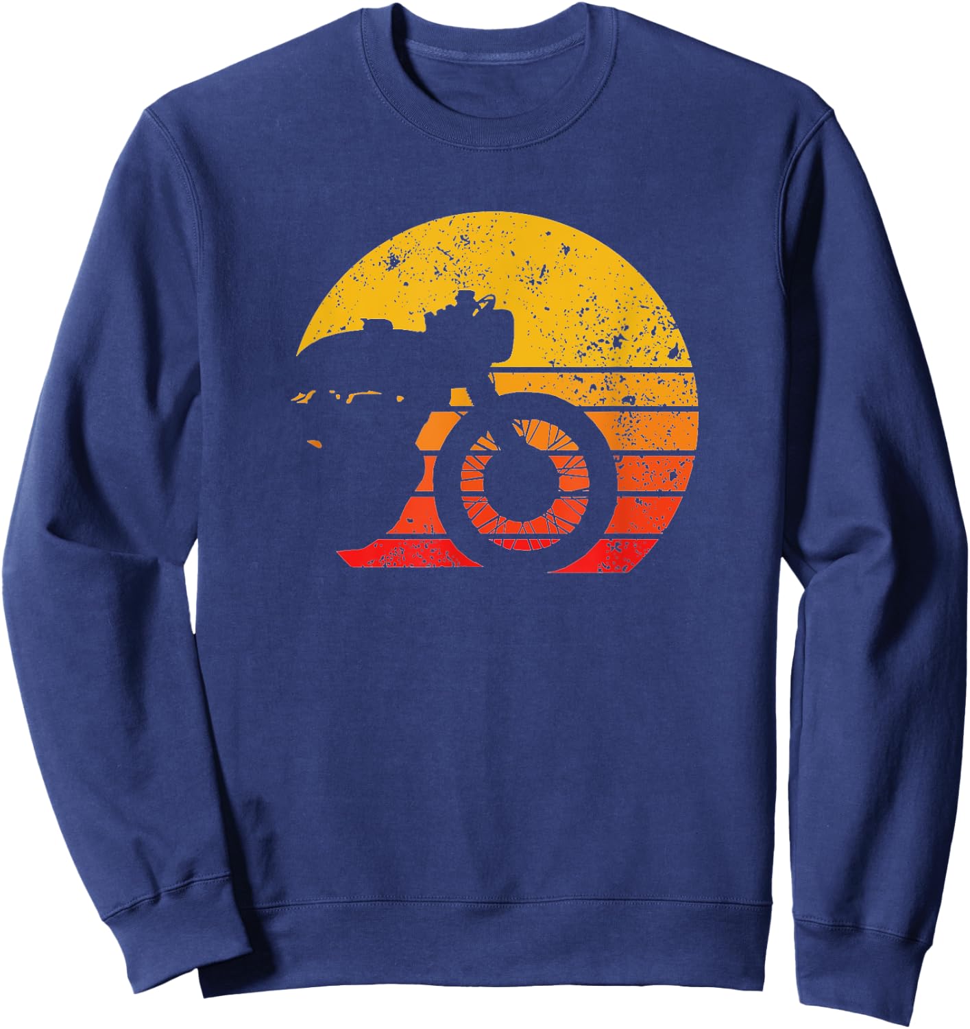 Motorcycle Shirt Cool Vintage Retro Cafe Racer Fan Sweatshirt - Sweatshirt | Navy