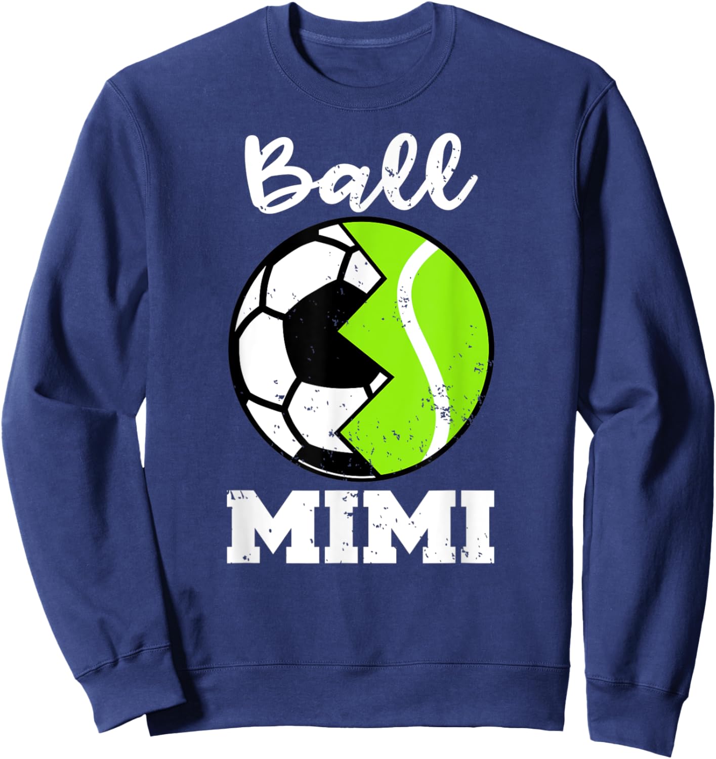 Ball Mimi Funny Soccer Tennis Player Mimi Sweatshirt - Sweatshirt | Navy