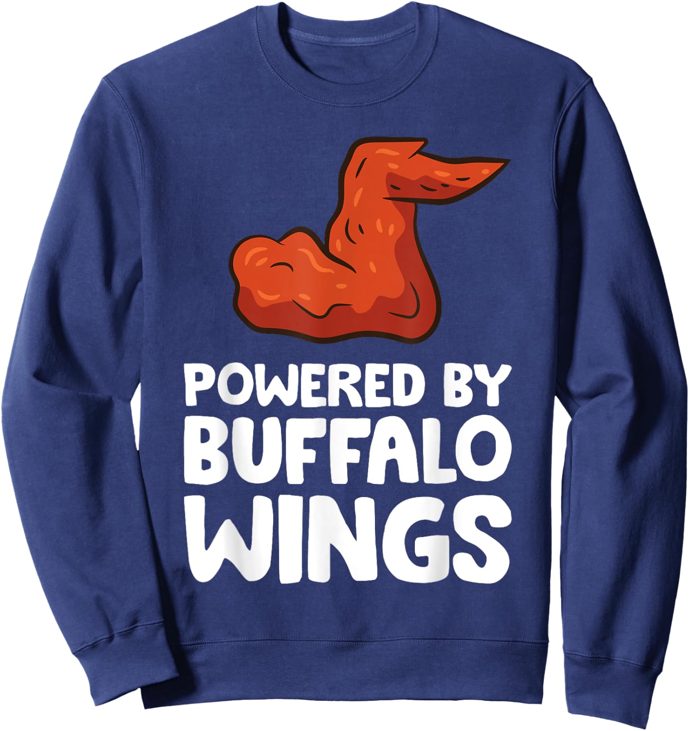 Powered By Buffalo Wings Sweatshirt - Sweatshirt | Navy