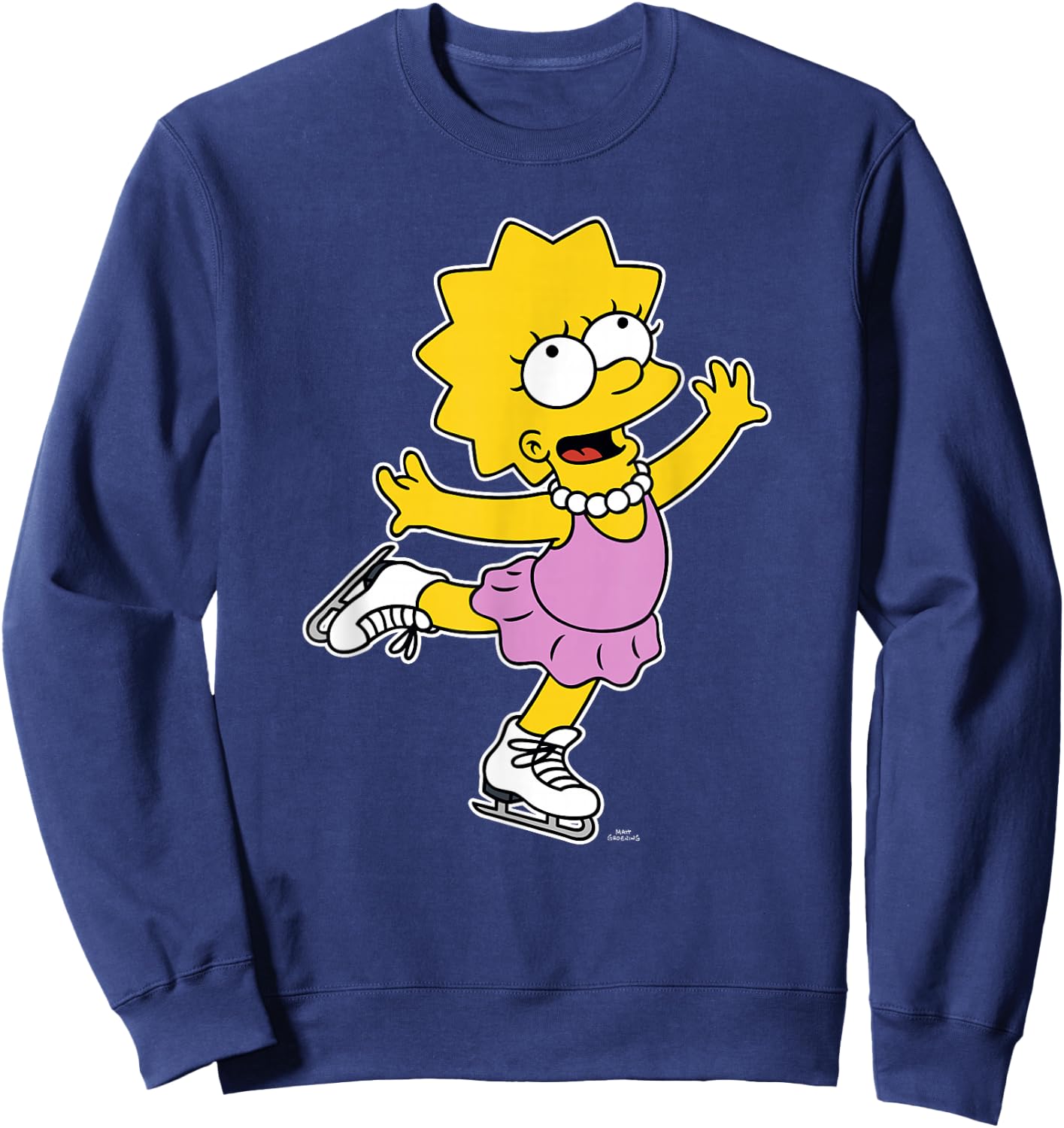 The Simpsons Lisa Ice Skating Alt Sweatshirt - Sweatshirt | Navy