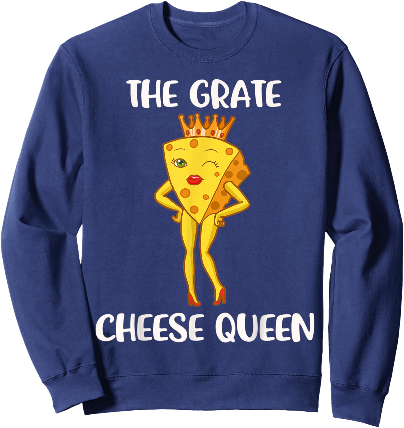 Queen of Cheese Sweatshirt - Sweatshirt | Navy