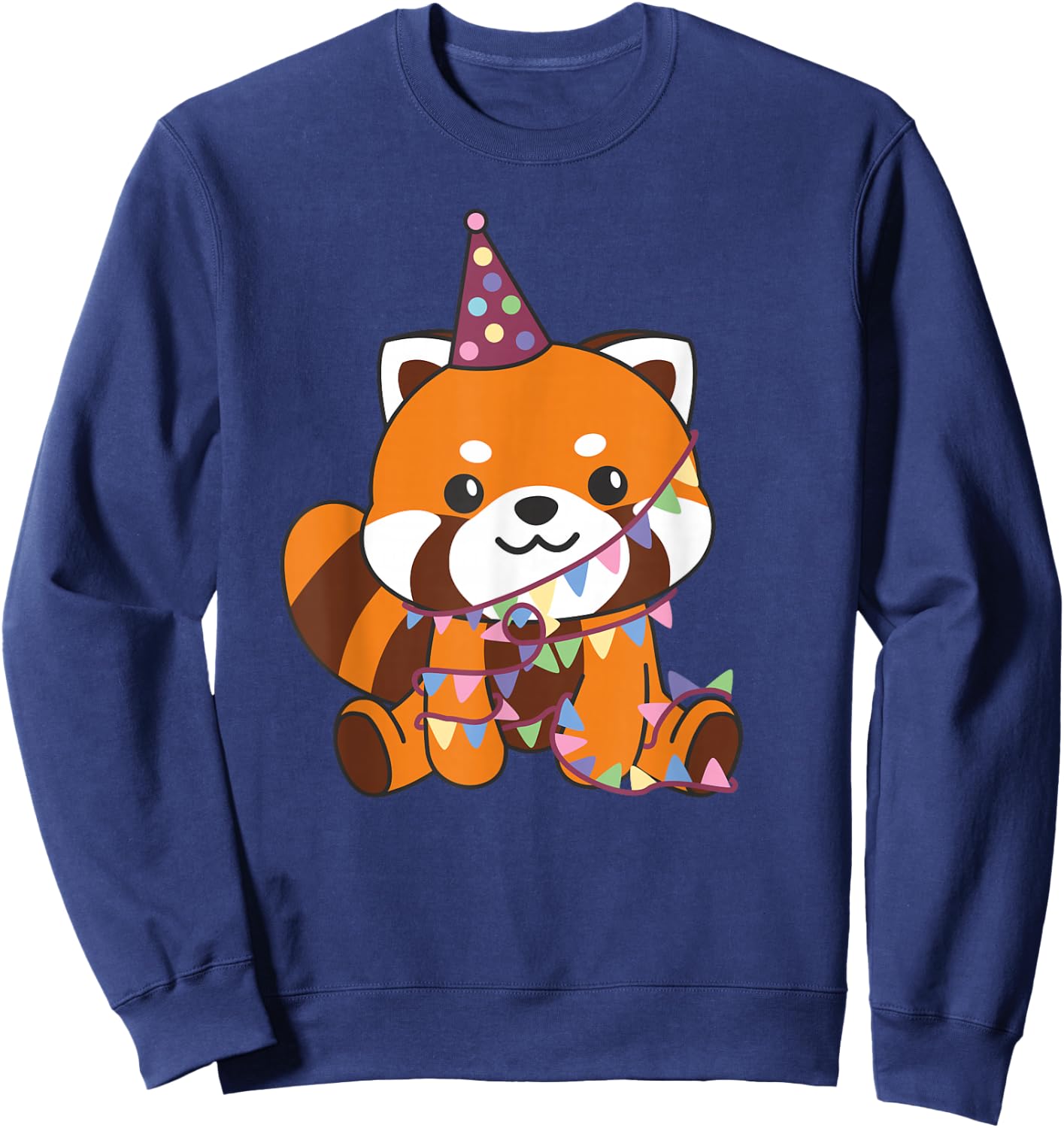 Red Panda Birthday for Children a Birthday Red Panda Sweatshirt - Sweatshirt | Navy