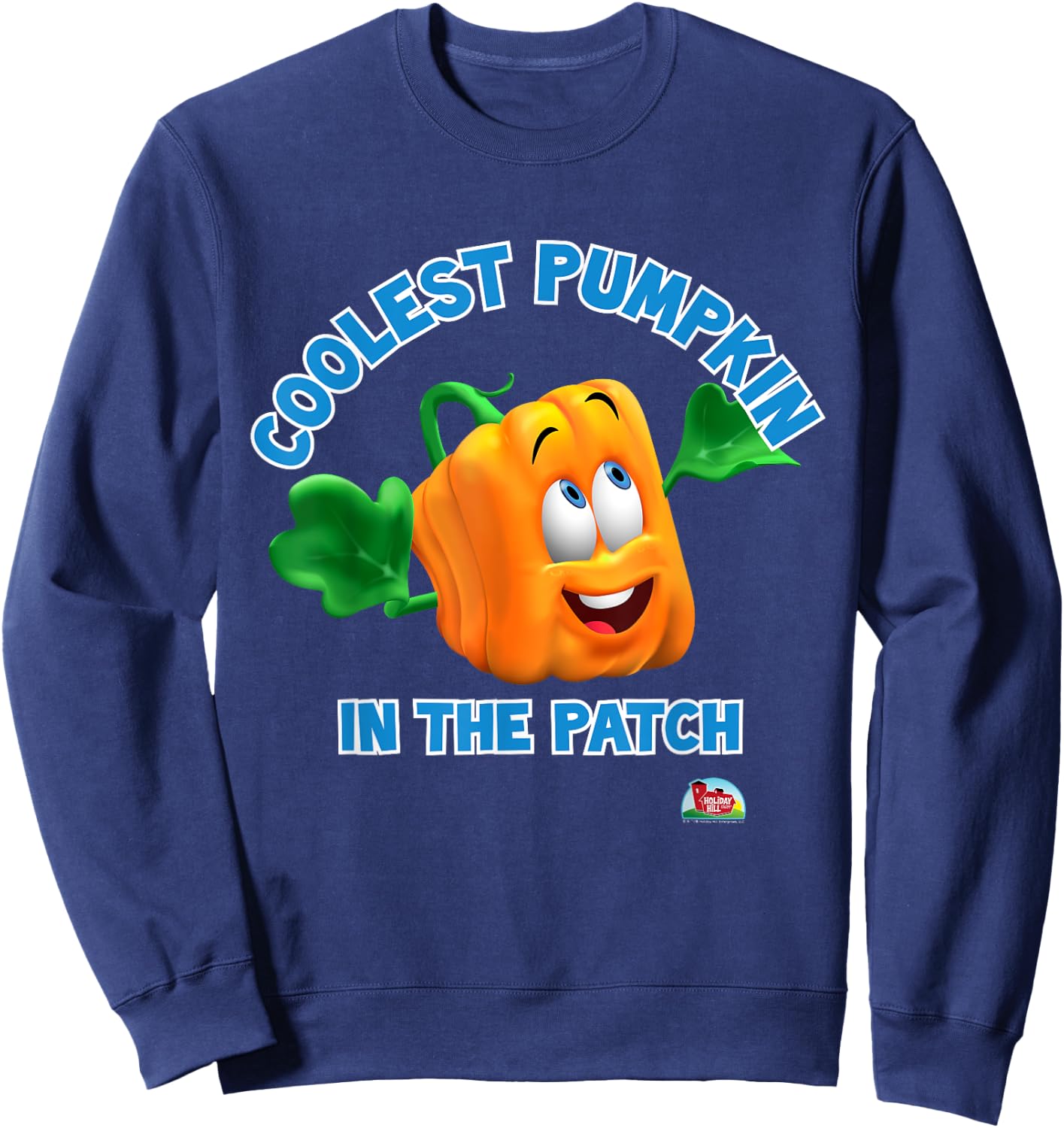 Coolest Pumpkin in the Patch - Spookley Halloween Kids Sweatshirt - Sweatshirt | Navy