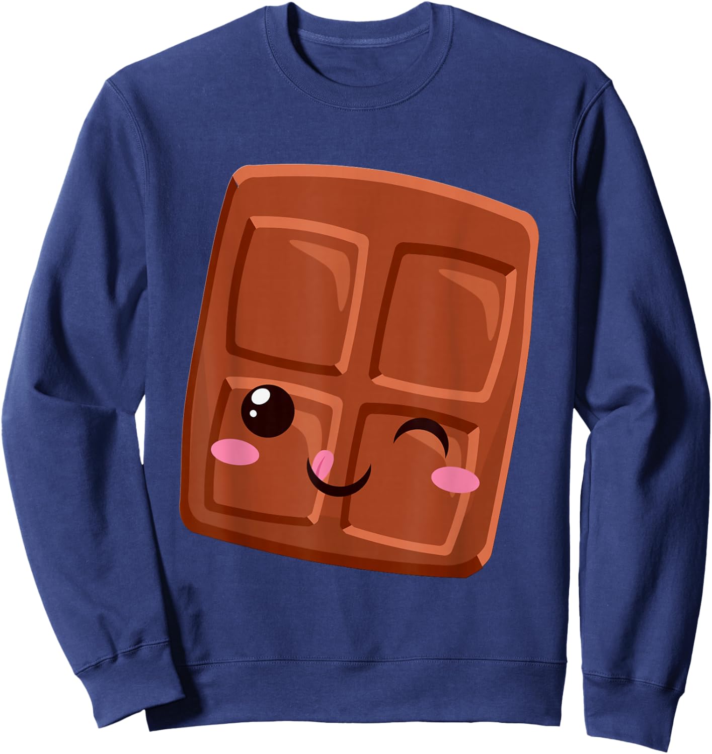 Kawaii Halloween Group Costume S'mores Small smore Chocolate Sweatshirt - Sweatshirt | Navy