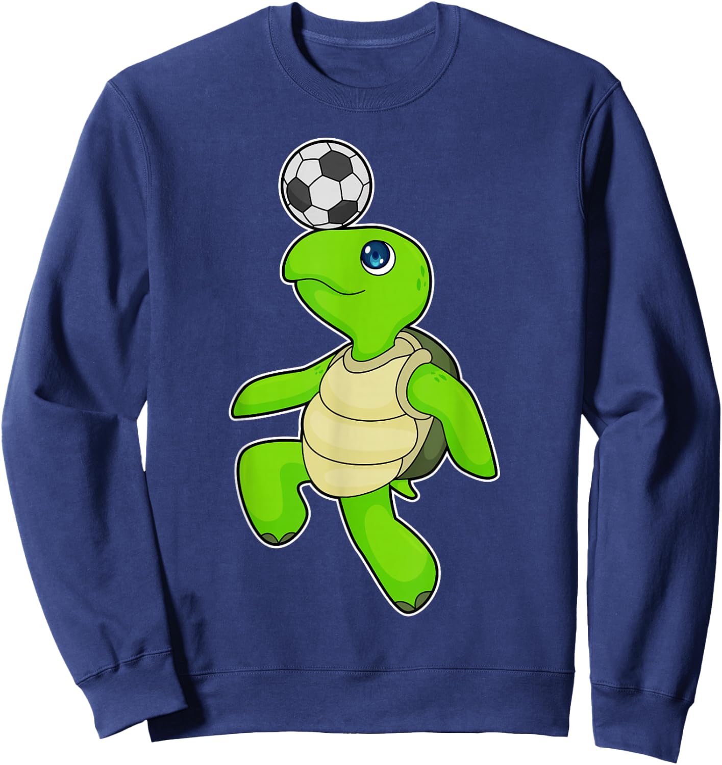 Turtle Soccer player Soccer Sports Sweatshirt - Sweatshirt | Navy