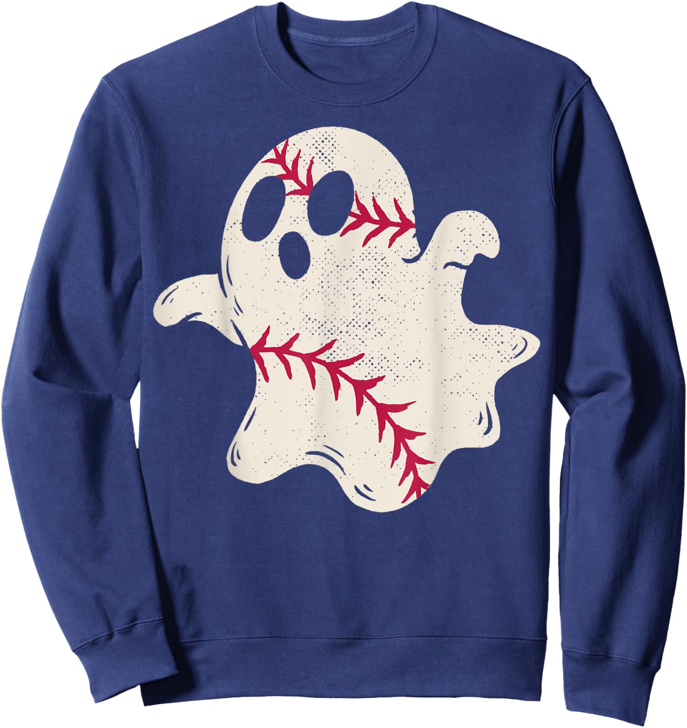 Spooky Baseball Ghost Sweatshirt - Sweatshirt | Navy