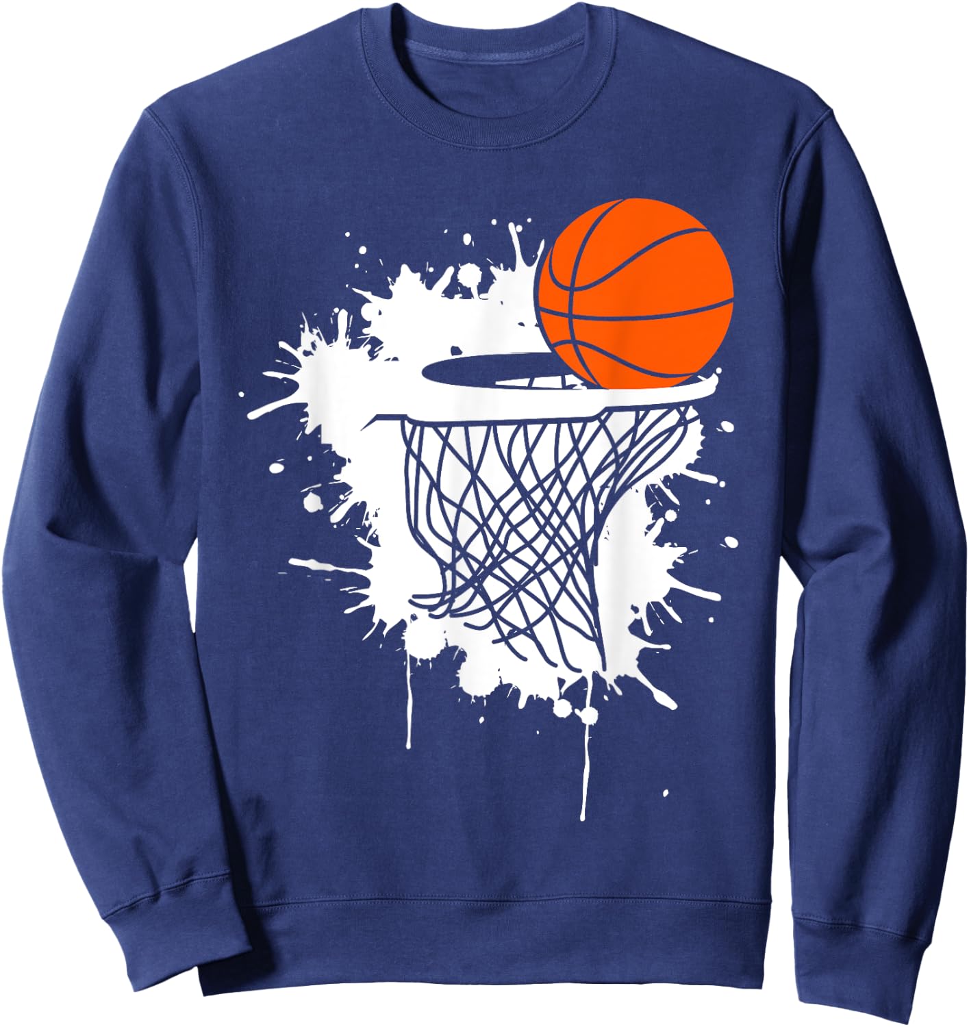 Basketball Slam Dunk Teens Kids Youth Player Sweatshirt - Sweatshirt | Navy