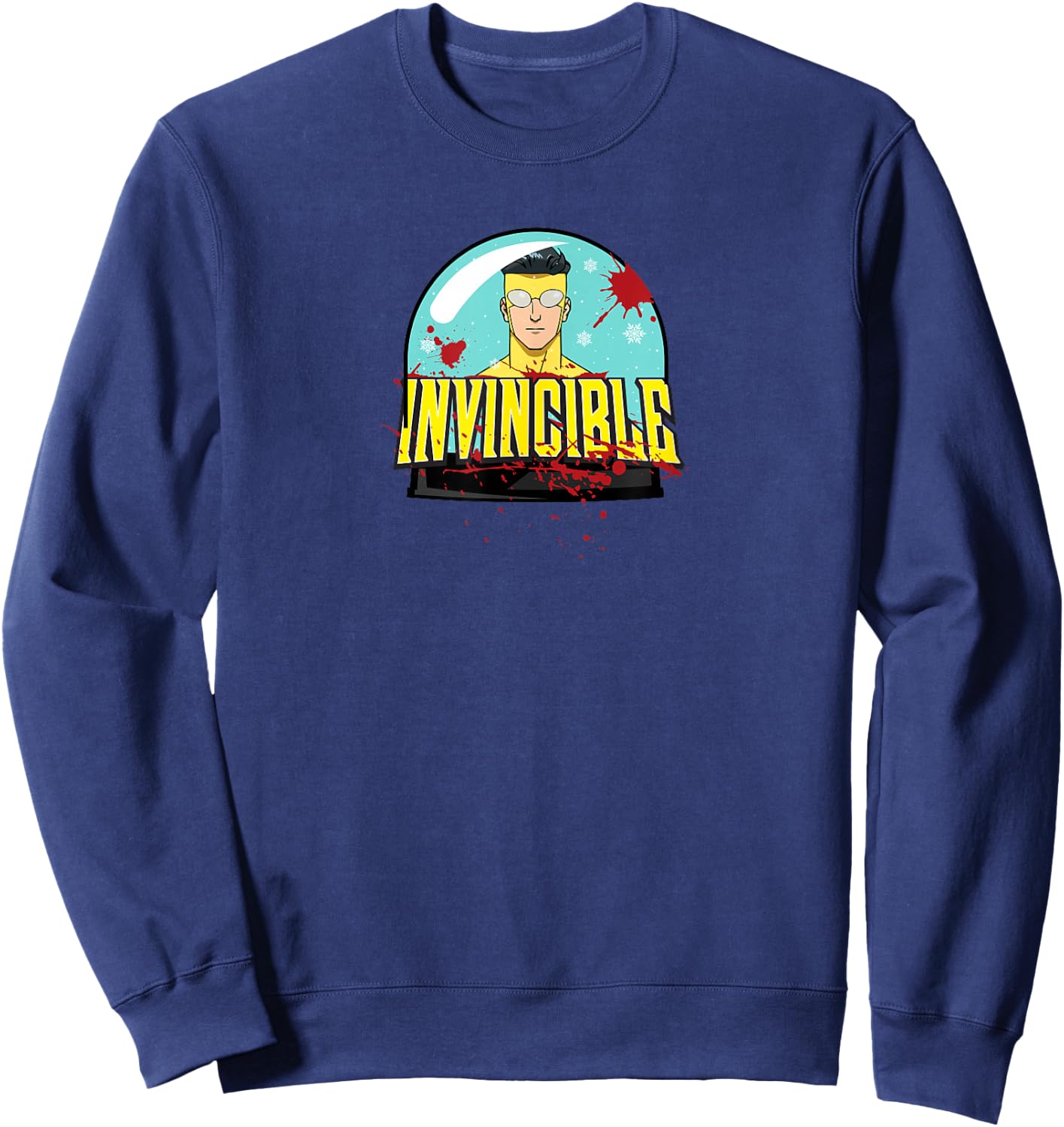 INVINCIBLE - Mark Grayson Holiday Snowglobe Sweatshirt - Sweatshirt | Navy