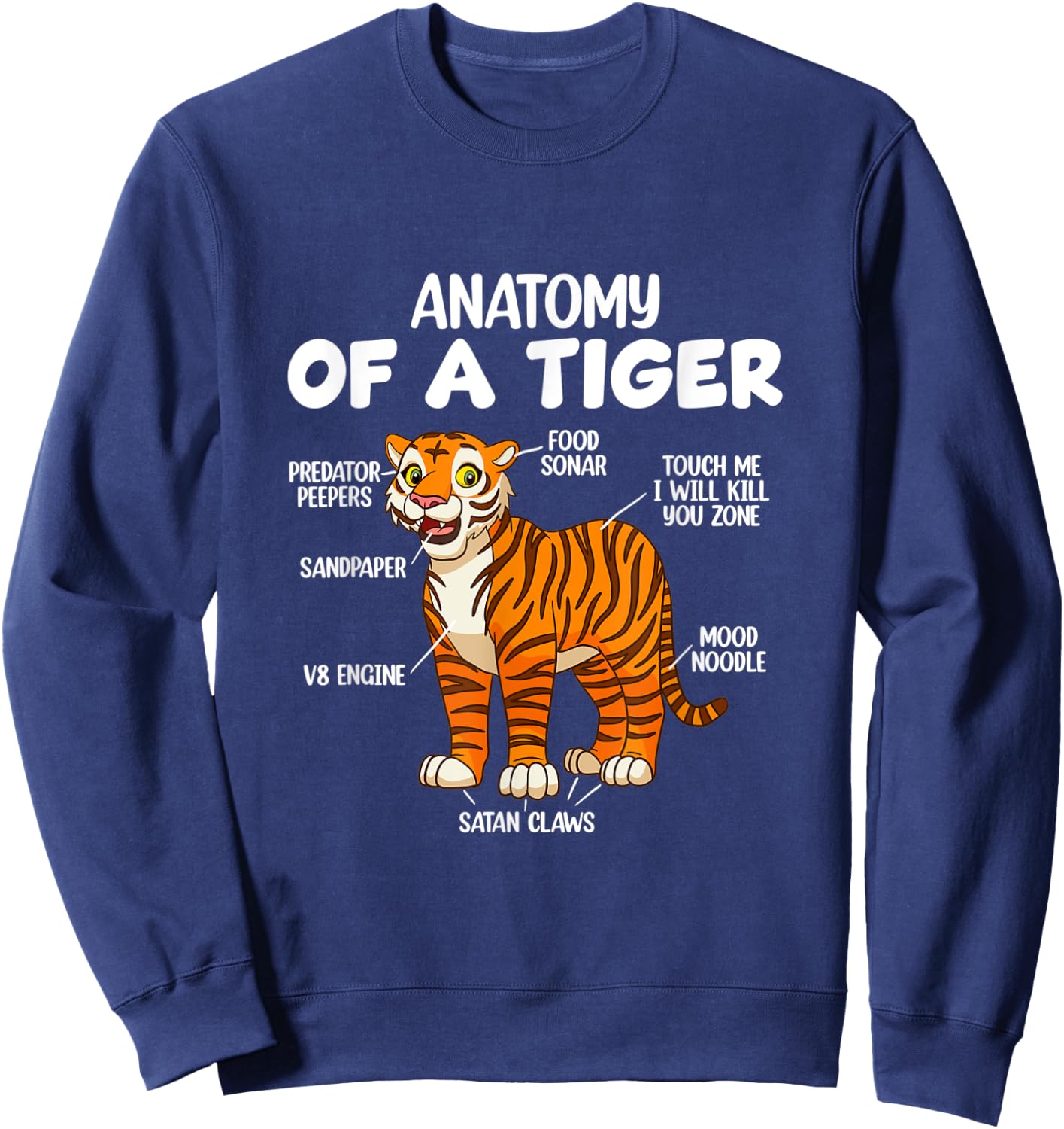 Anatomy Of A Tiger Sweatshirt - Sweatshirt | Navy