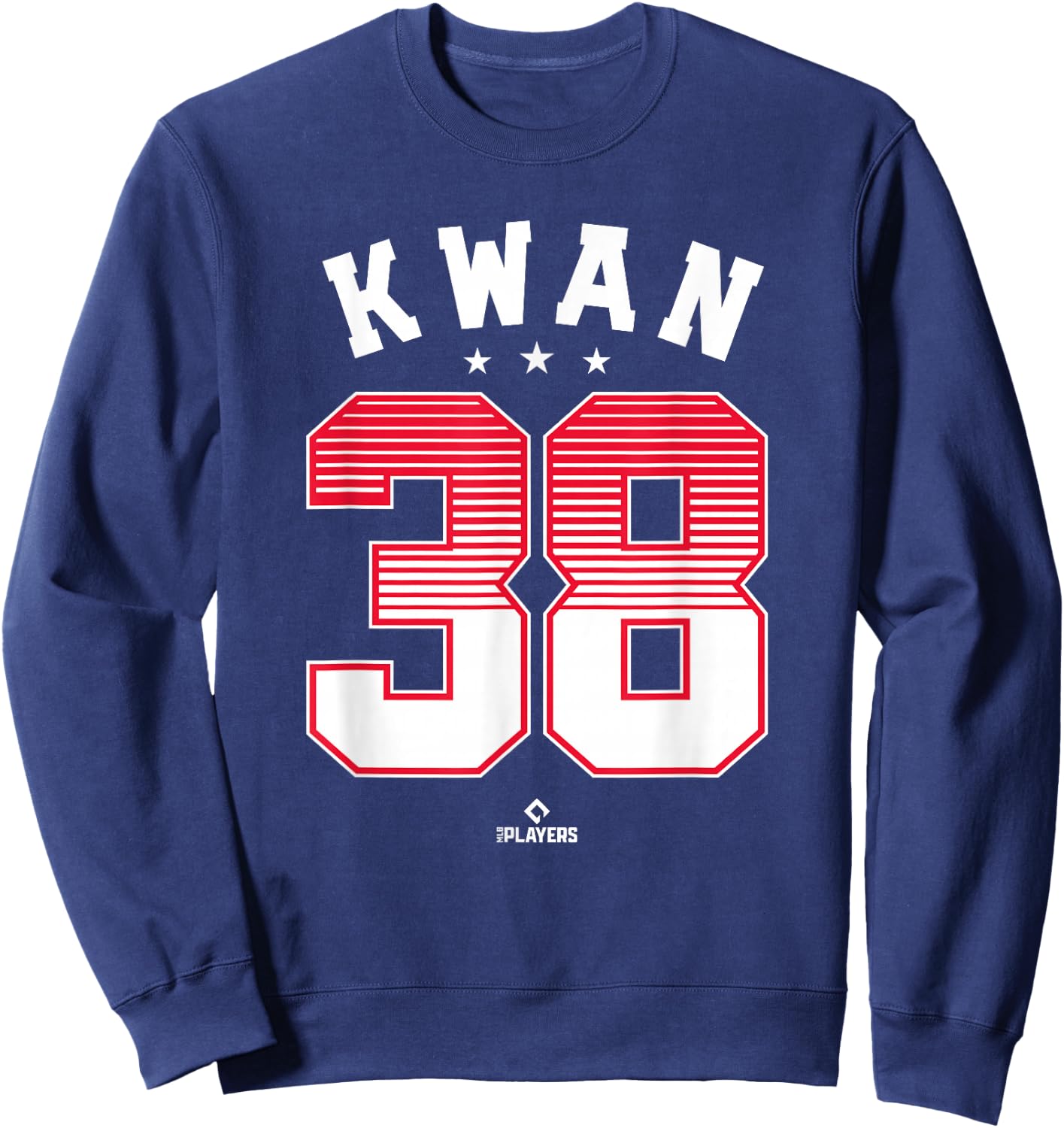 Steven Kwan 38 Cleveland MLBPA Sweatshirt - Sweatshirt | Navy