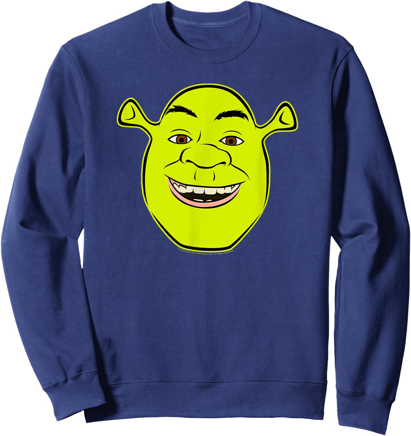 Shrek Big Face Smile Portrait Sweatshirt - Sweatshirt | Navy