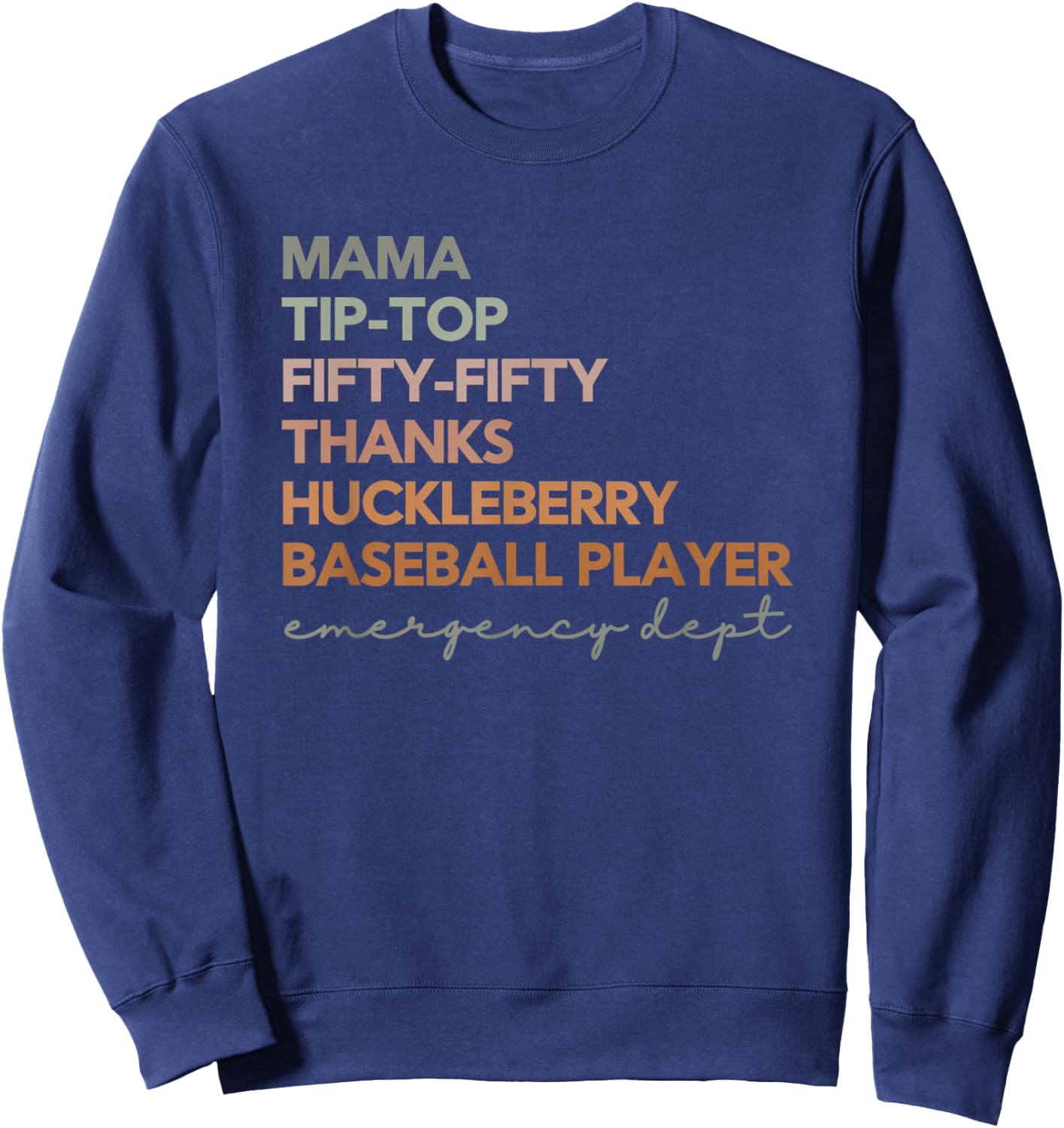 NIH Stroke Scale Emergency Department ER Nurse ER Doctor Sweatshirt - Sweatshirt | Navy