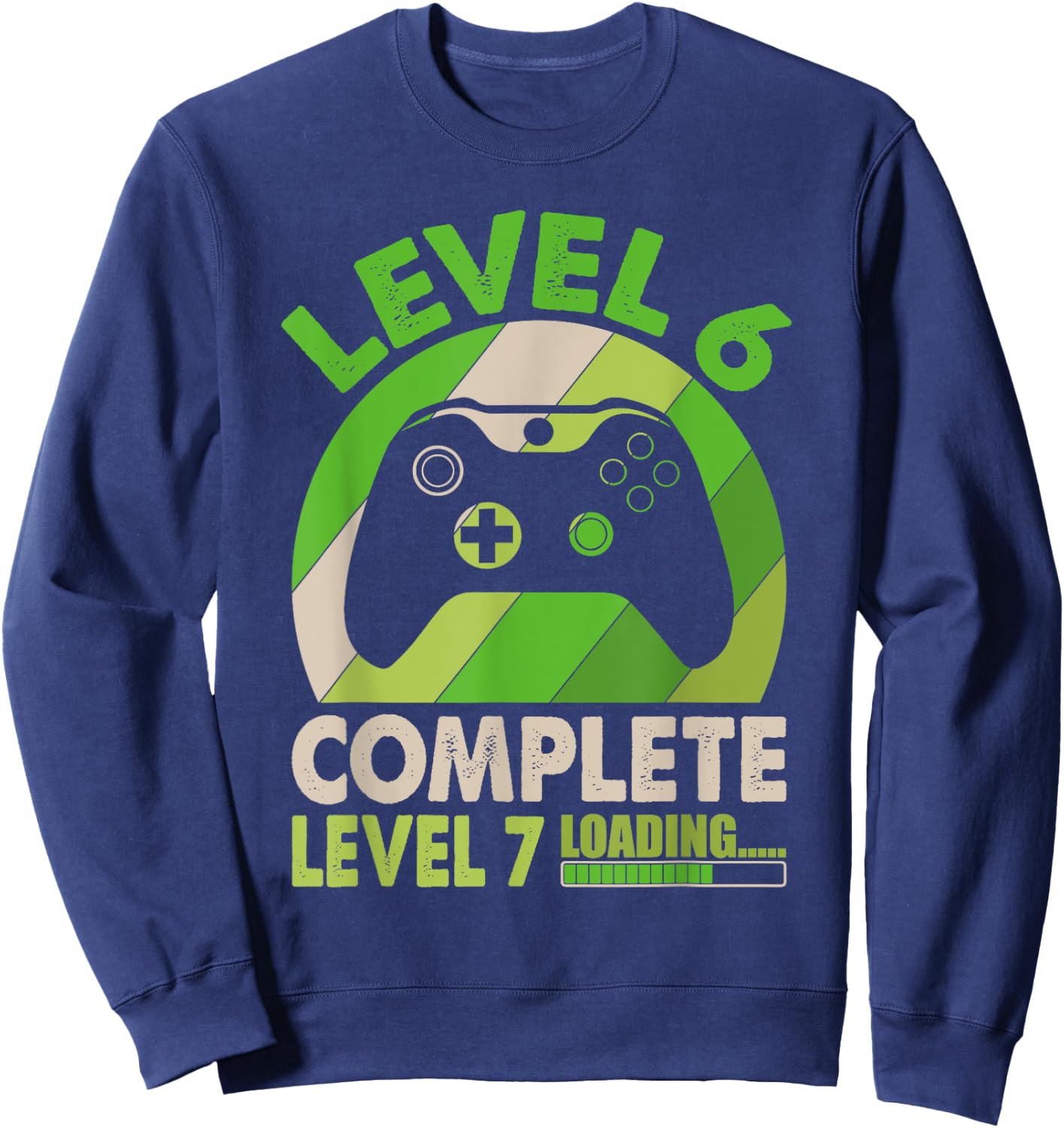 Level 6 Complete Level 7 Loading - 6th Wedding Anniversary Sweatshirt - Sweatshirt | Navy