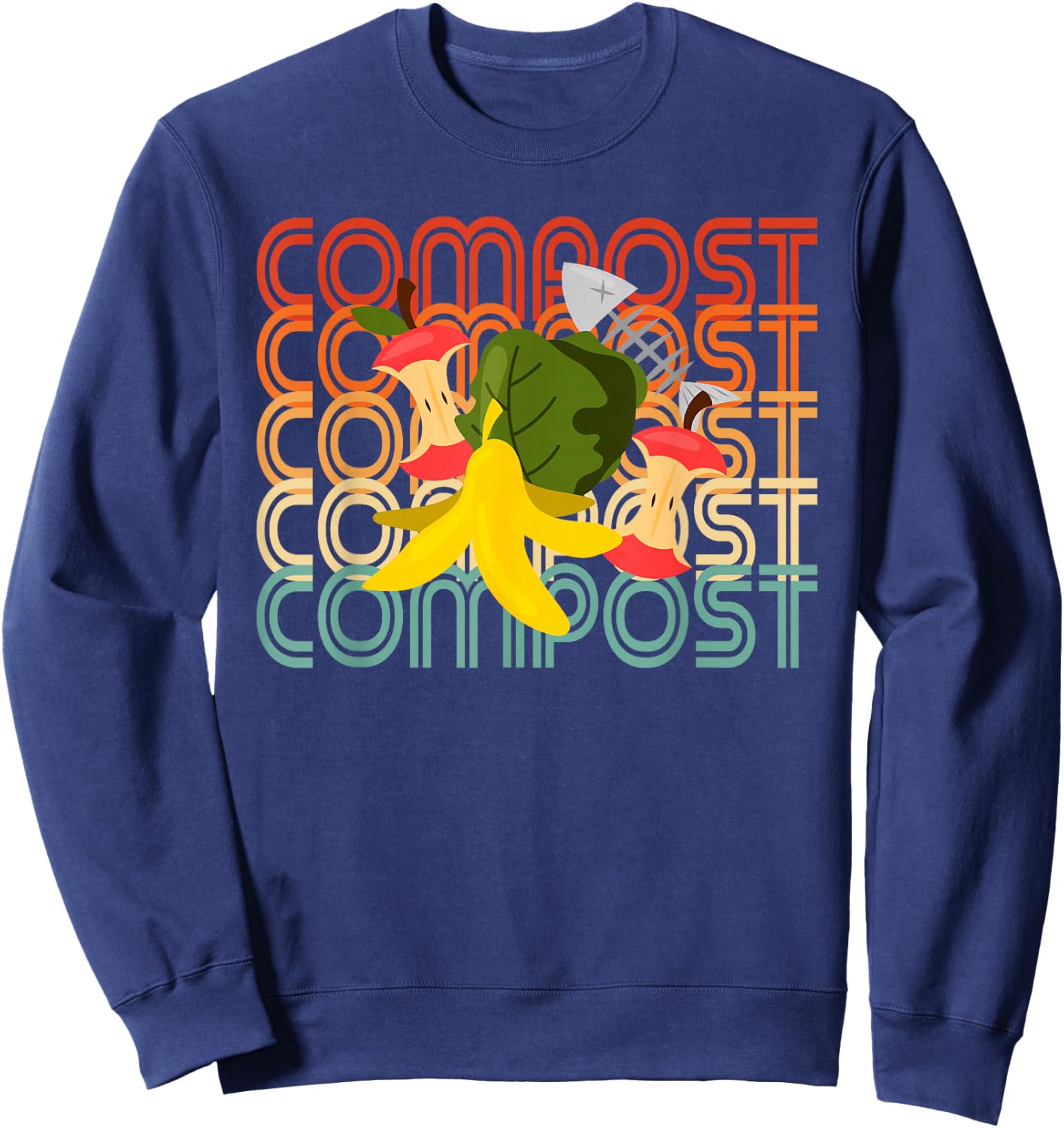 Retro Compost Sweatshirt - Sweatshirt | Navy