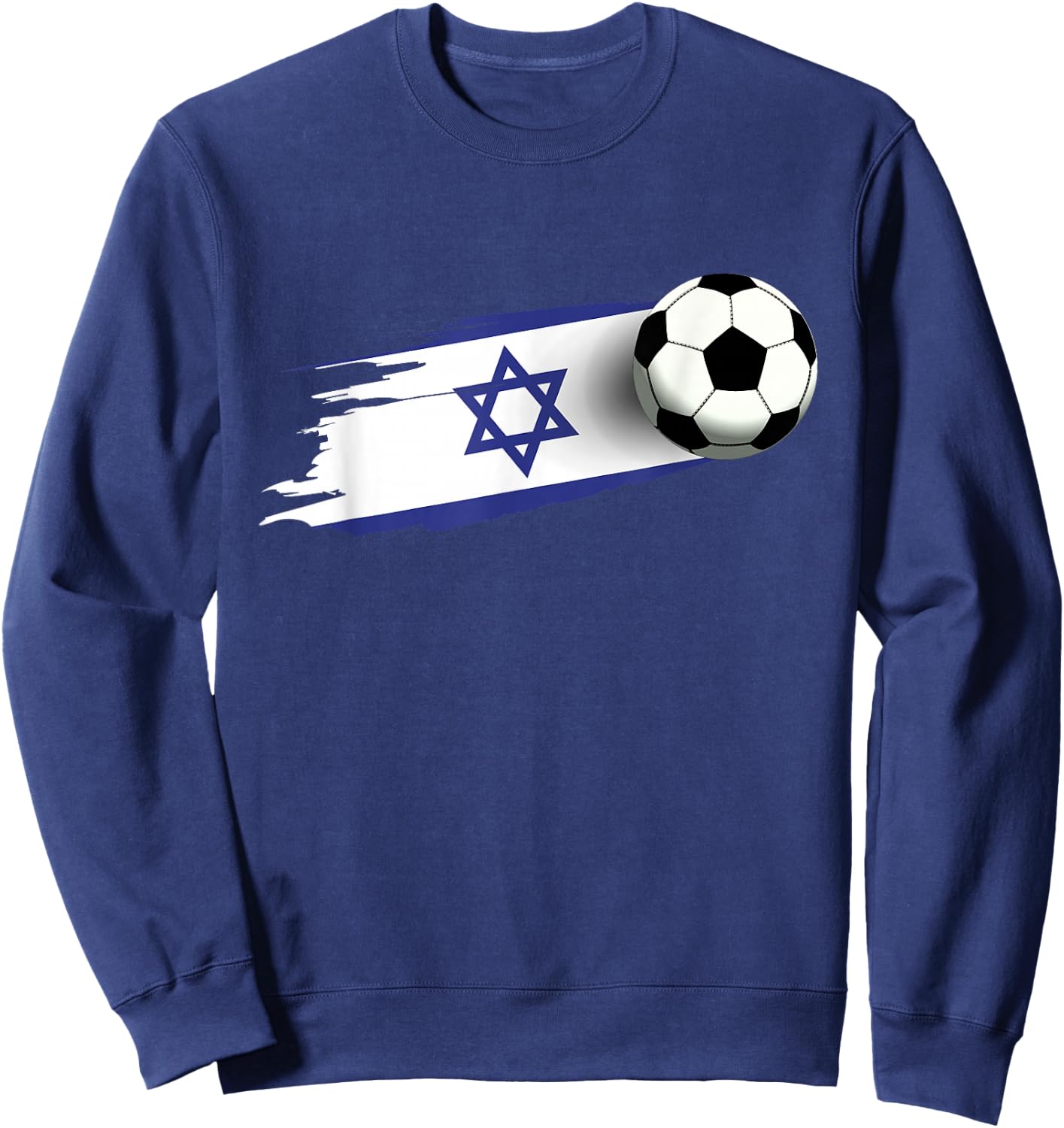 Israel Flag Jersey Israeli Soccer Team Israeli Sweatshirt - Sweatshirt | Navy