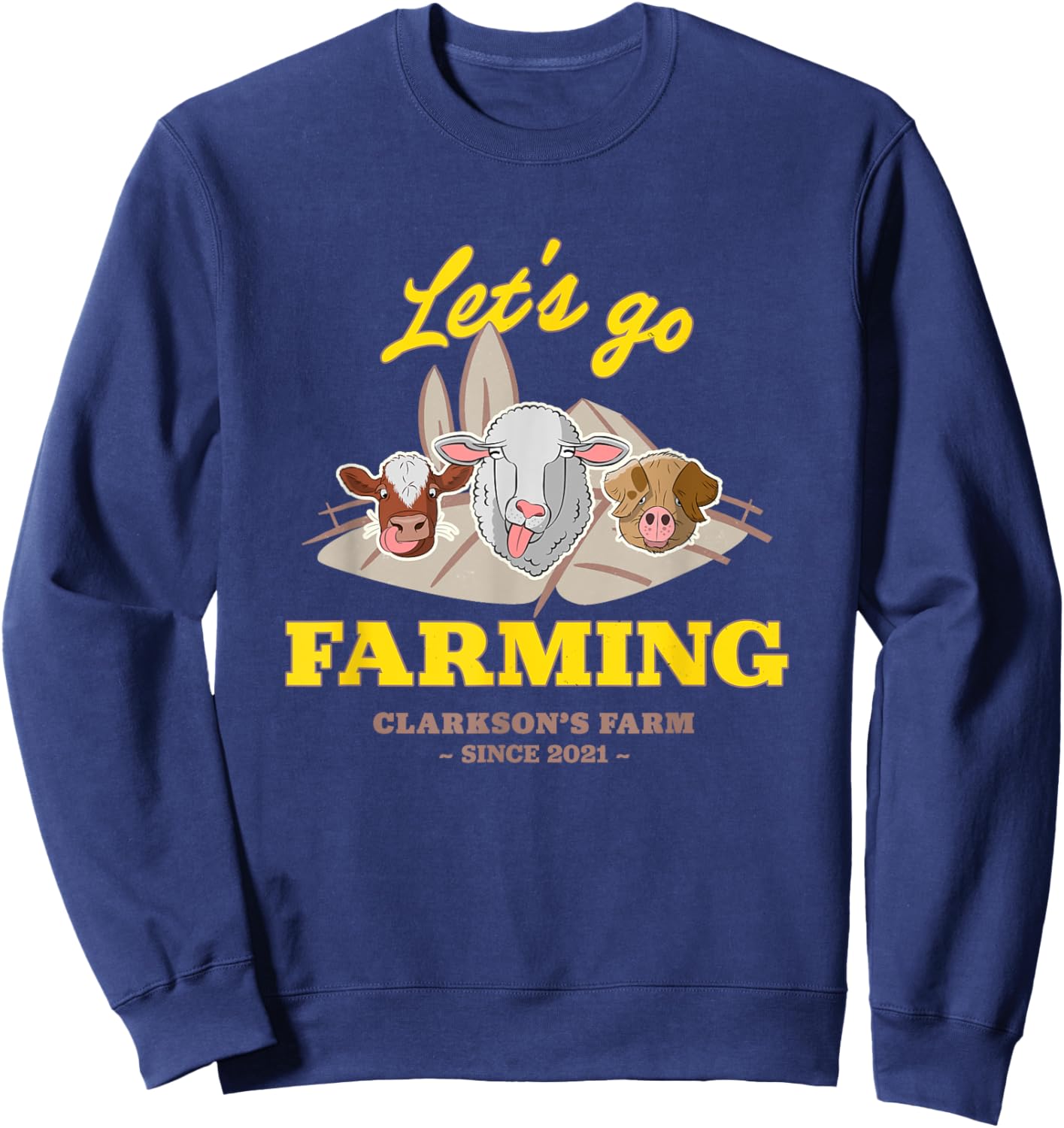 Clarkson's Farm - Let's Go Farming Sweatshirt - Sweatshirt | Navy