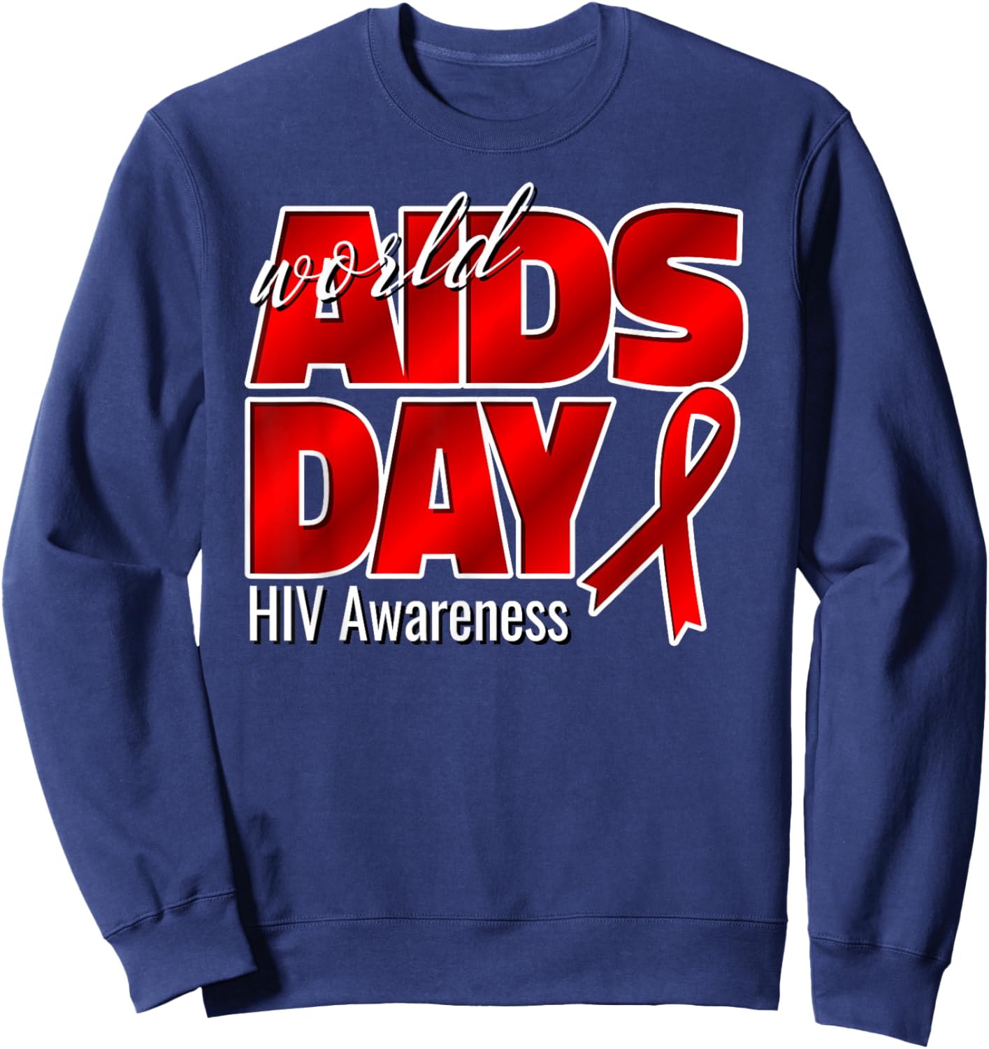 World AIDS Day 2025 Sweatshirt - Sweatshirt | Navy