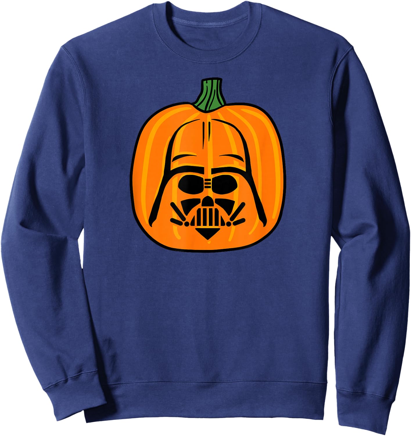 Amazon Essentials Star Wars Darth Vader Halloween Pumpkin Jack O'Lantern Sweatshirt - Sweatshirt | Navy