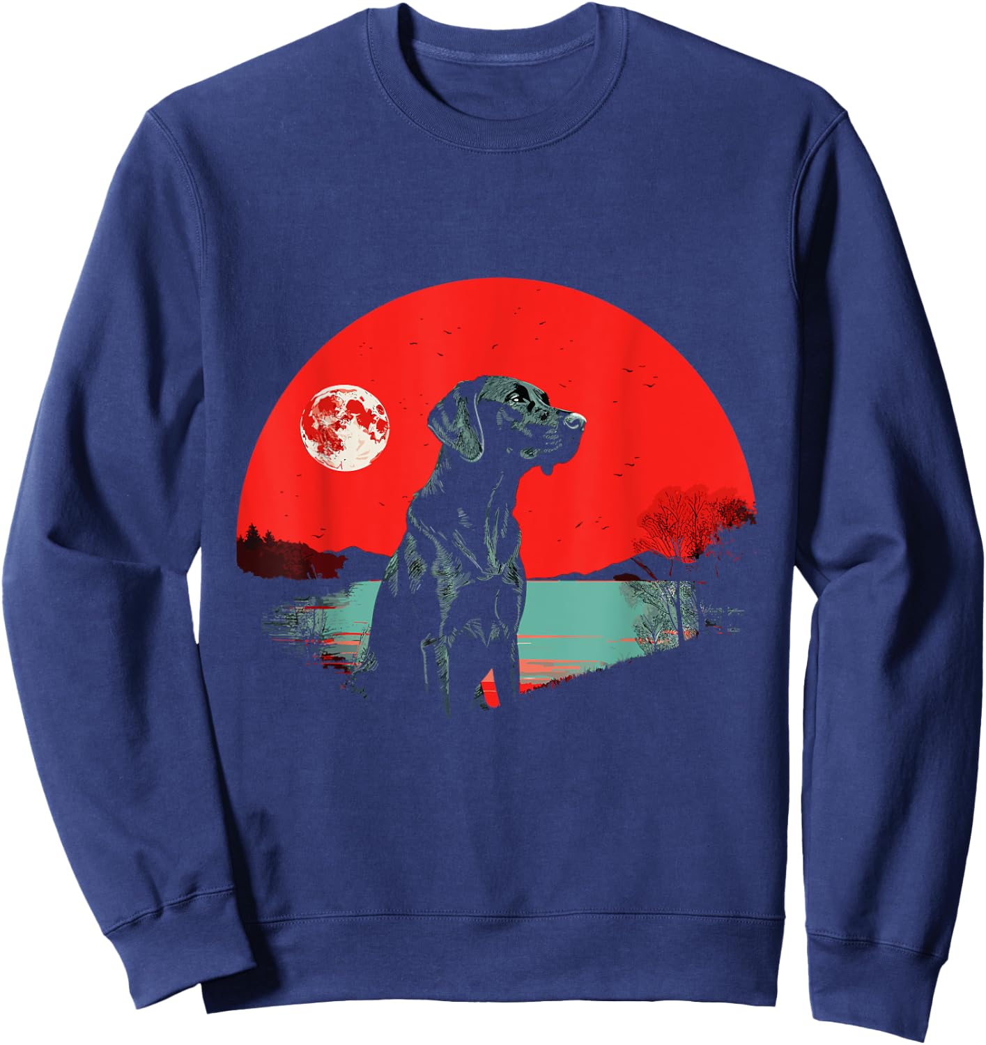 Labrador Retriever Lover Black Lab Fetch Sweatshirt - Sweatshirt | Navy