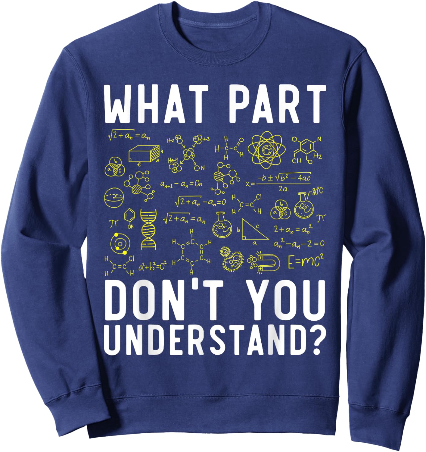 Chemical Engineer Chemist Chemistry Periodic Table Sweatshirt - Sweatshirt | Navy