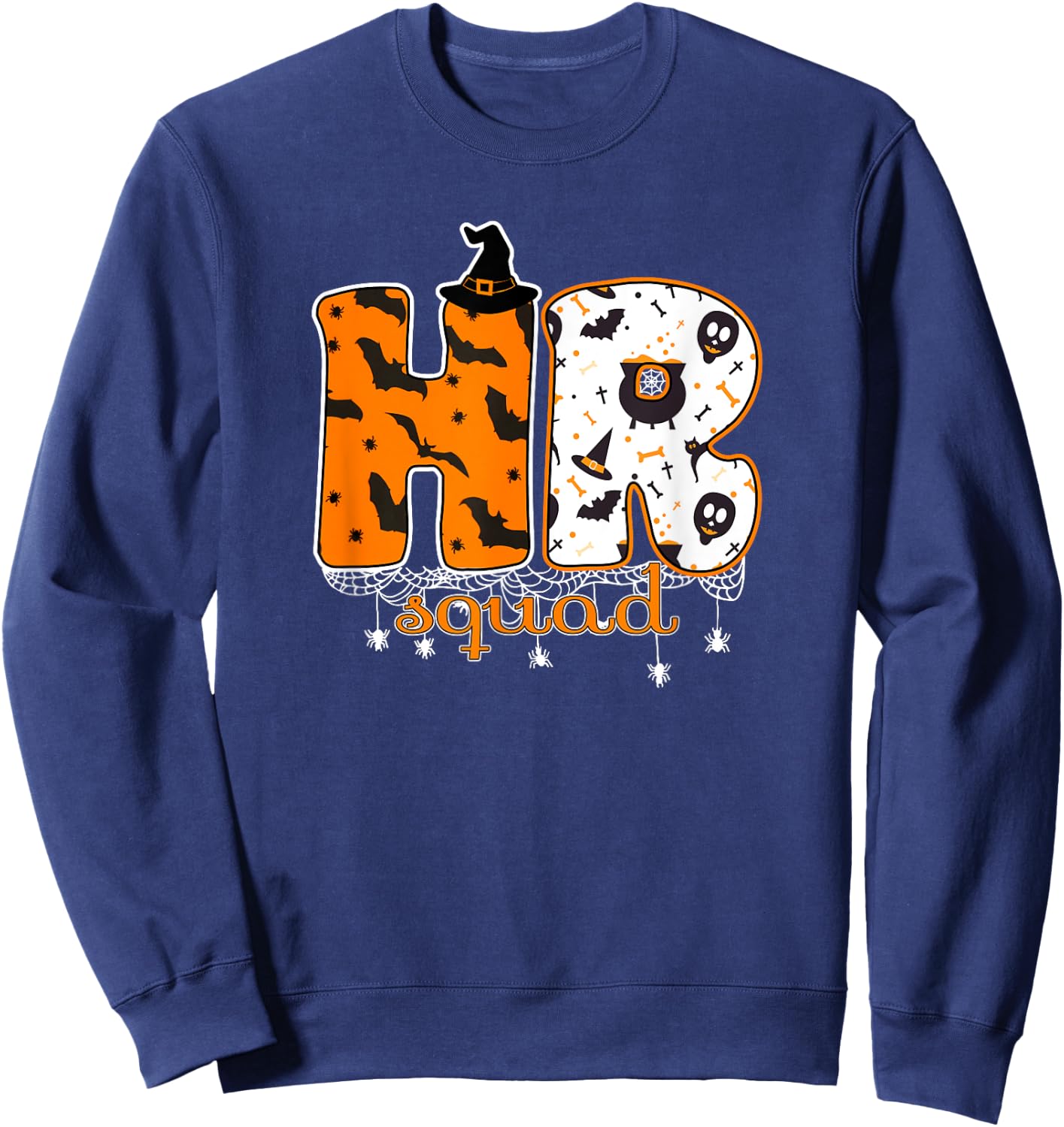 Halloween HR Squad Costume Funny Human Resource Sweatshirt - Sweatshirt | Navy
