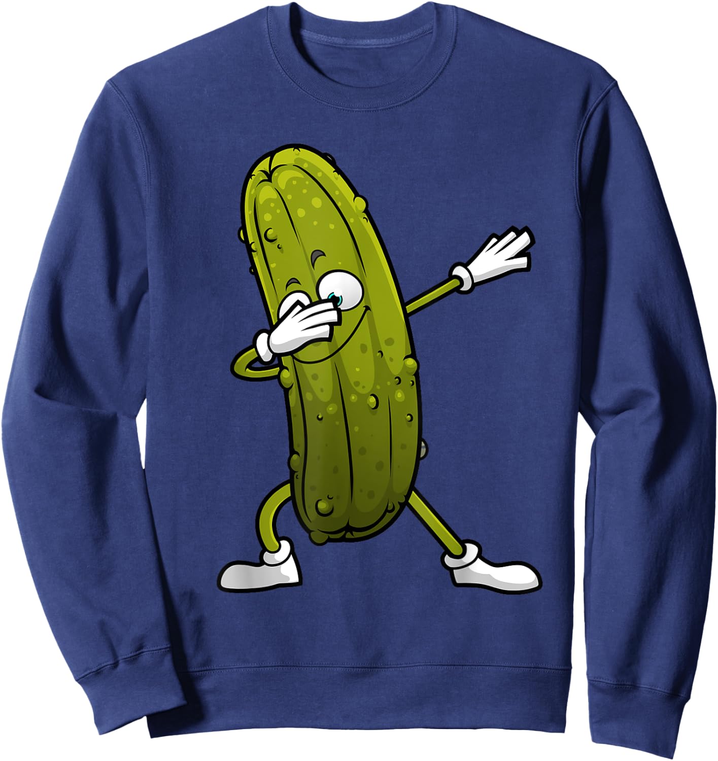 Funny Pickle Women Dill Pickle Dabbing Cucumber Keto Sweatshirt - Sweatshirt | Navy