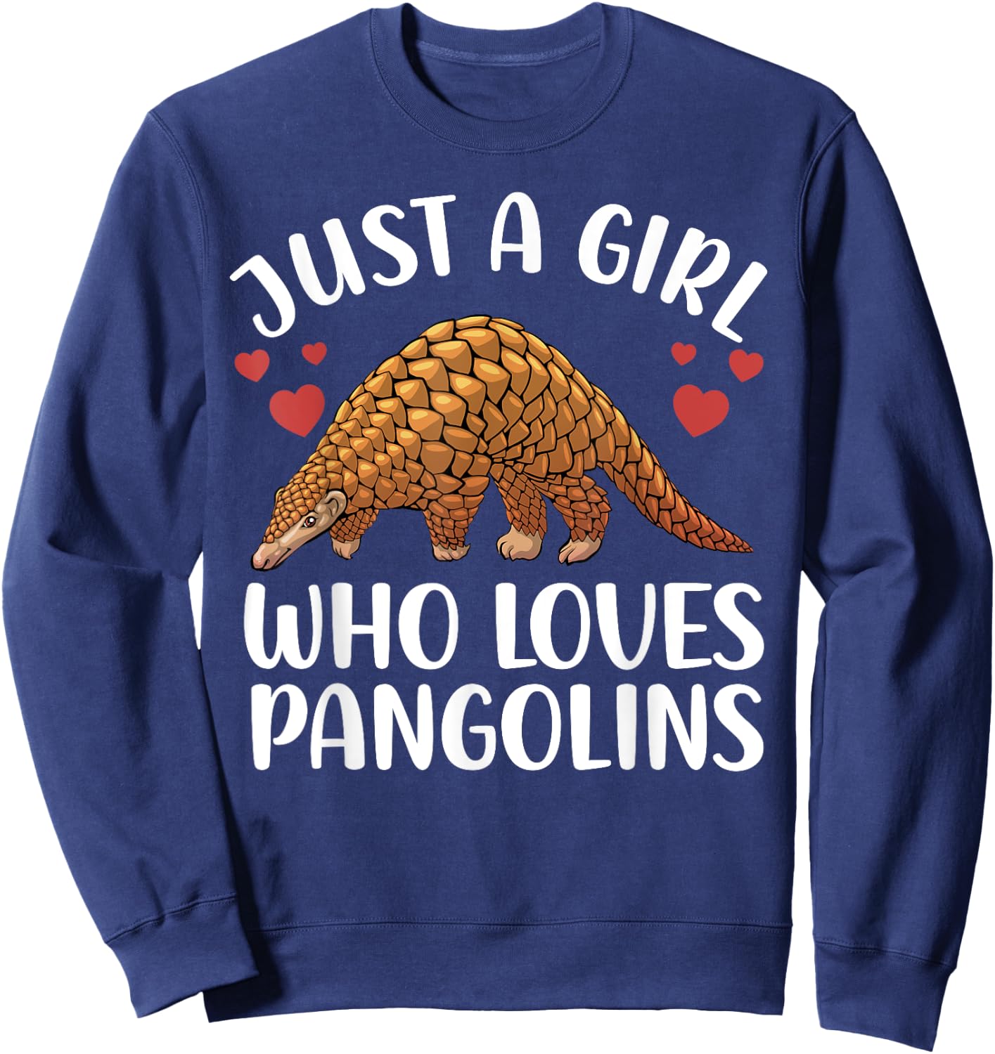 Pangolin Gift Pangolin Lover Accessories & Stuff Women Girls Kids Wildlife Animal Pangolins Sweatshirt - Sweatshirt | Navy