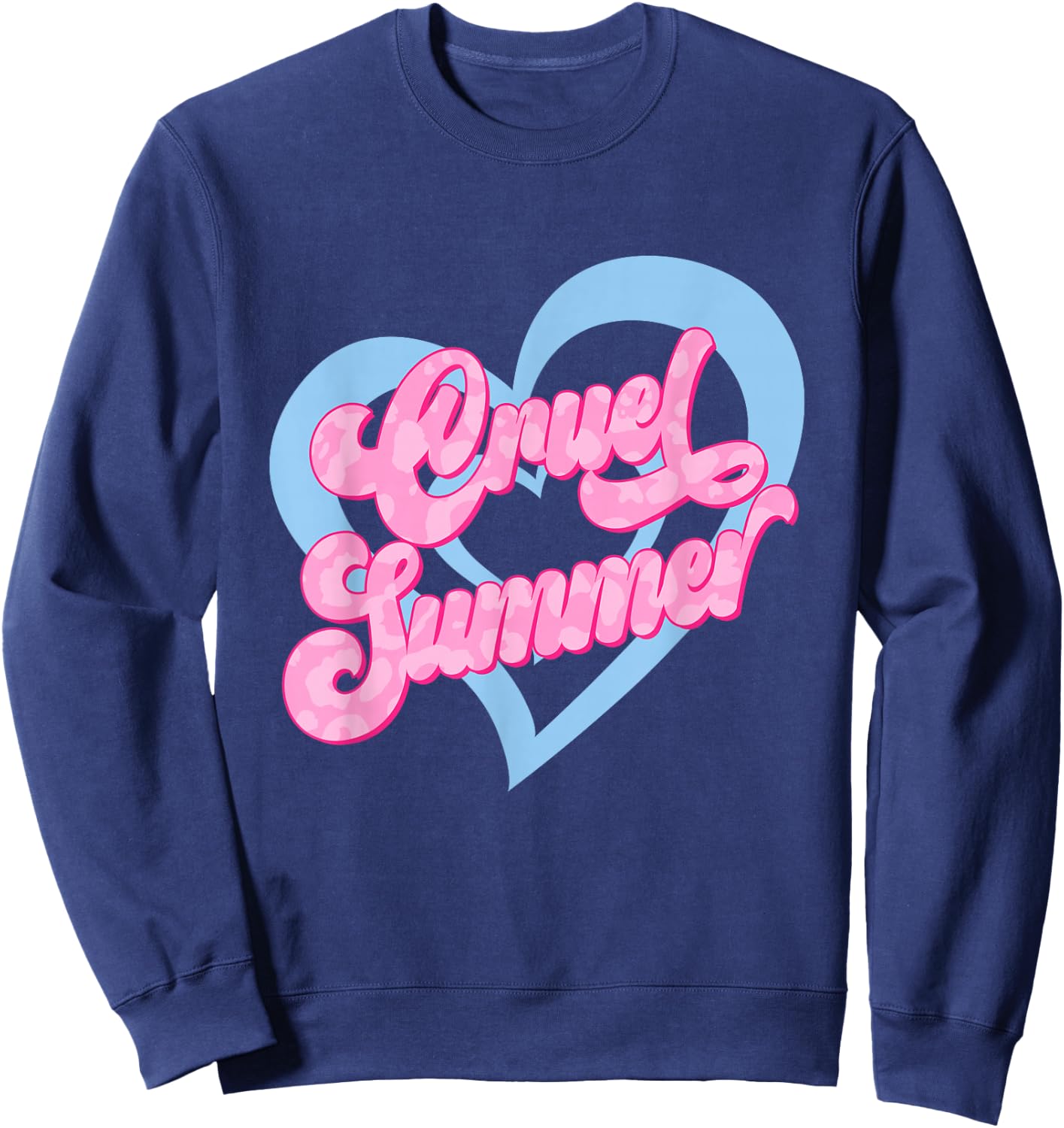Cruel Vibes Summer, Cute Summer Hea Sweatshirt - Sweatshirt | Navy