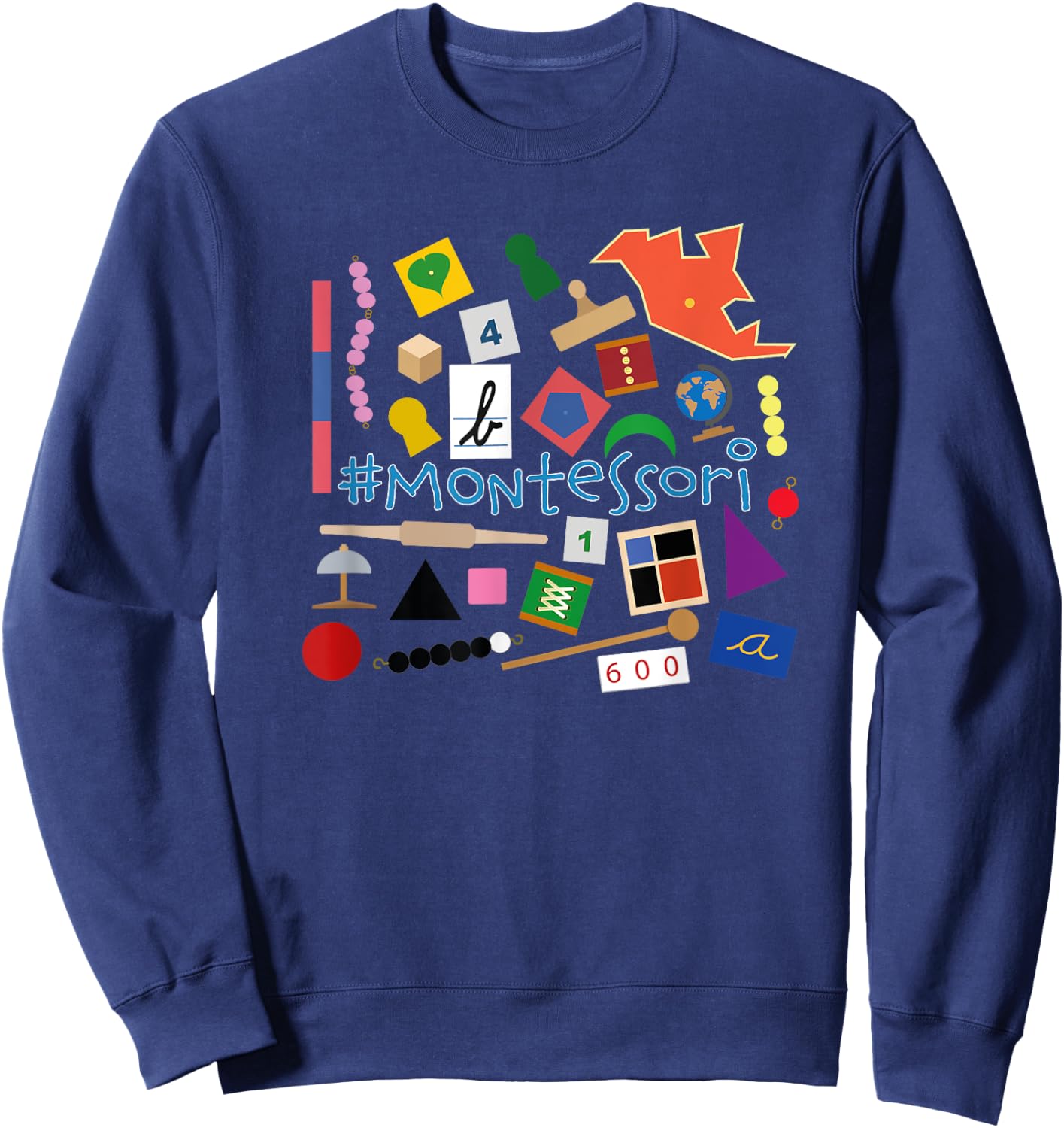 The small Montessori materials Sweatshirt - Sweatshirt | Navy