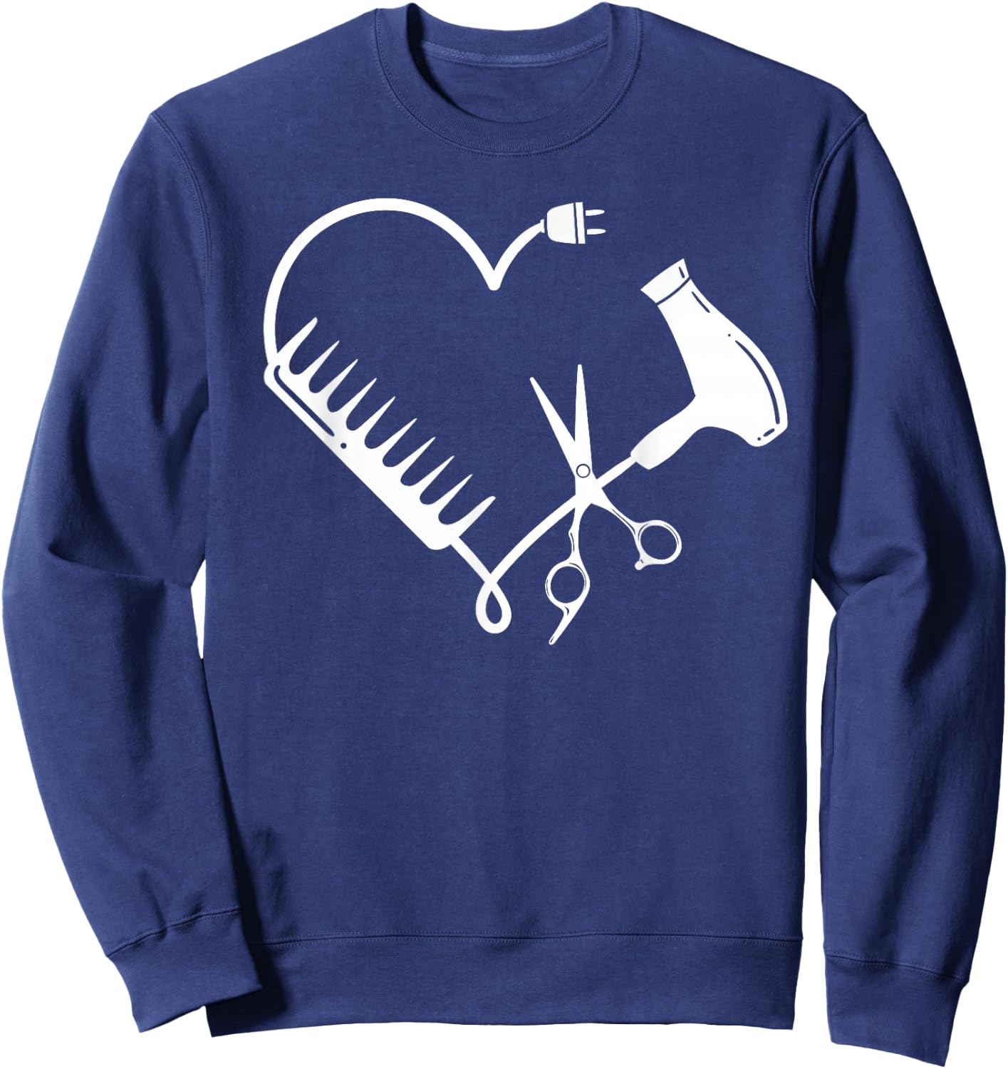 Hairdresser Hairstylists Hairstyling Beautician Hairdressing Small Sweatshirt - Sweatshirt | Navy