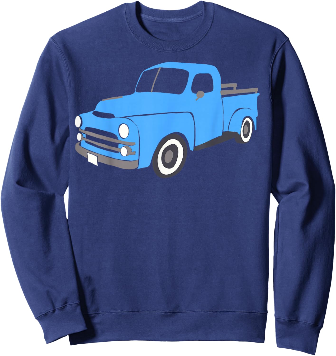 Elizabitcrusher Old Blue Truck Sweatshirt - Sweatshirt | Navy