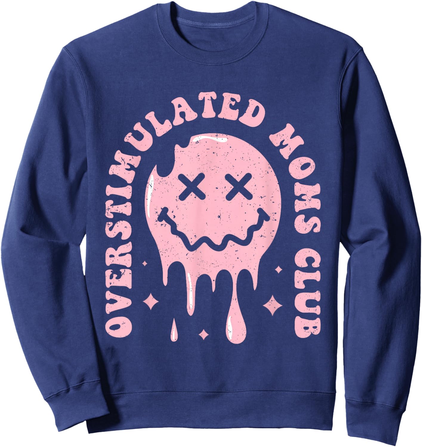 Overstimulated Moms Club Sweatshirt - Sweatshirt | Navy