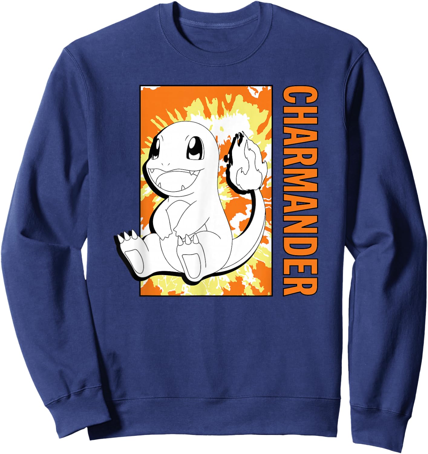 Pokémon - Tie Dye Charmander Sweatshirt - Sweatshirt | Navy