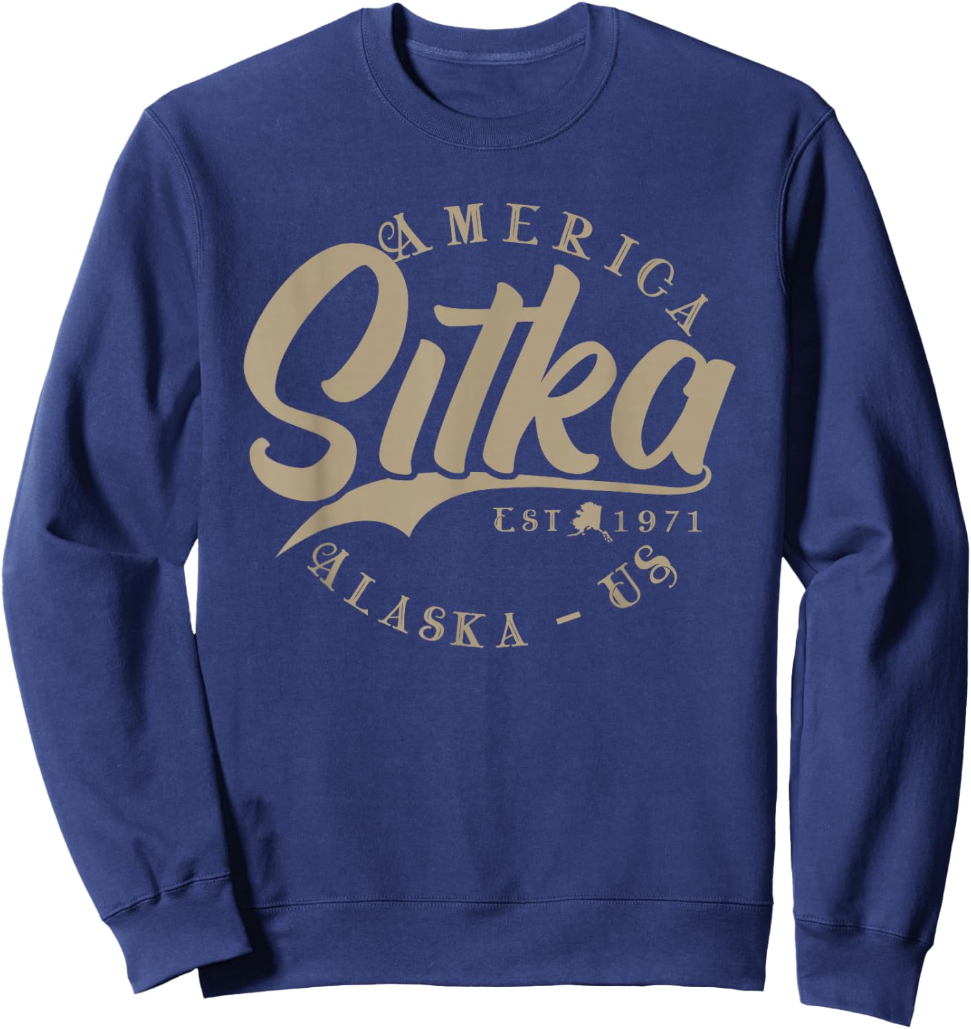 Sitka AK | Alaska Sweatshirt - Sweatshirt | Navy