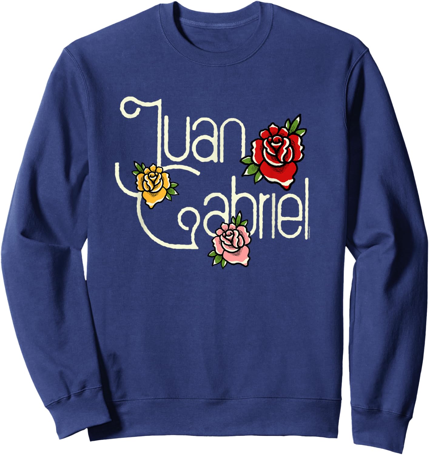 Juan Gabriel Vintage Roses Logo Sweatshirt - Sweatshirt | Navy