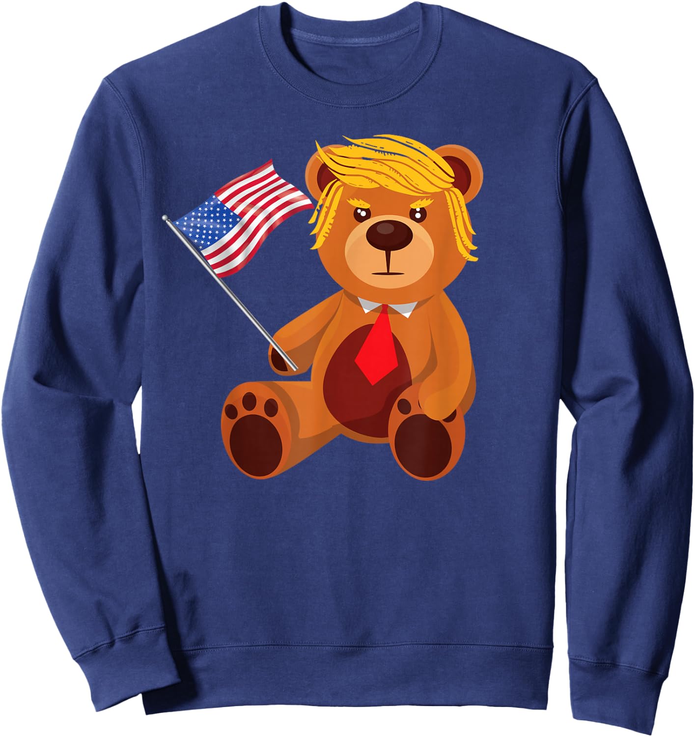 Trumpy Bear Trump 24 Elect President Trump 2024 Sweatshirt - Sweatshirt | Navy