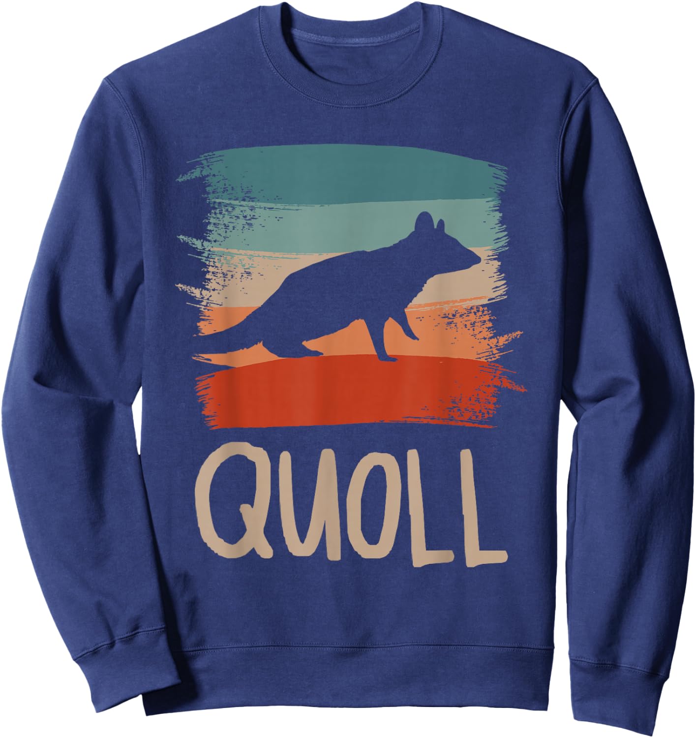 Retro Vintage Quoll Quolls Sweatshirt - Sweatshirt | Navy