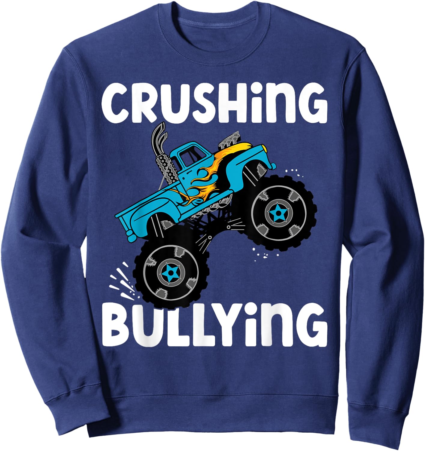 Crushing Bullying Unity Day Halloween Orange Kids Men Women Sweatshirt - Sweatshirt | Navy