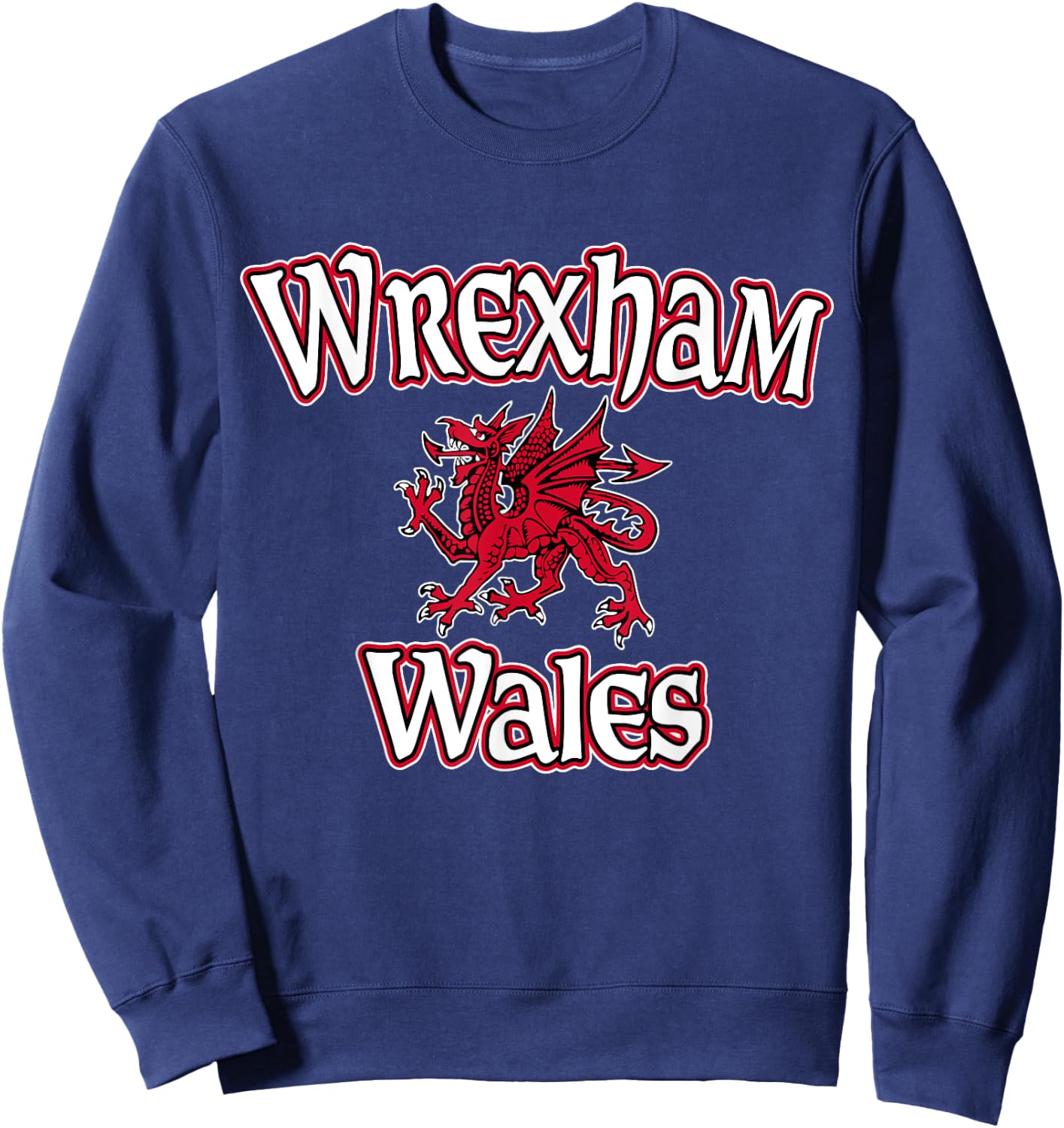 Wrexham Wales Dragon Sweatshirt - Sweatshirt | Navy
