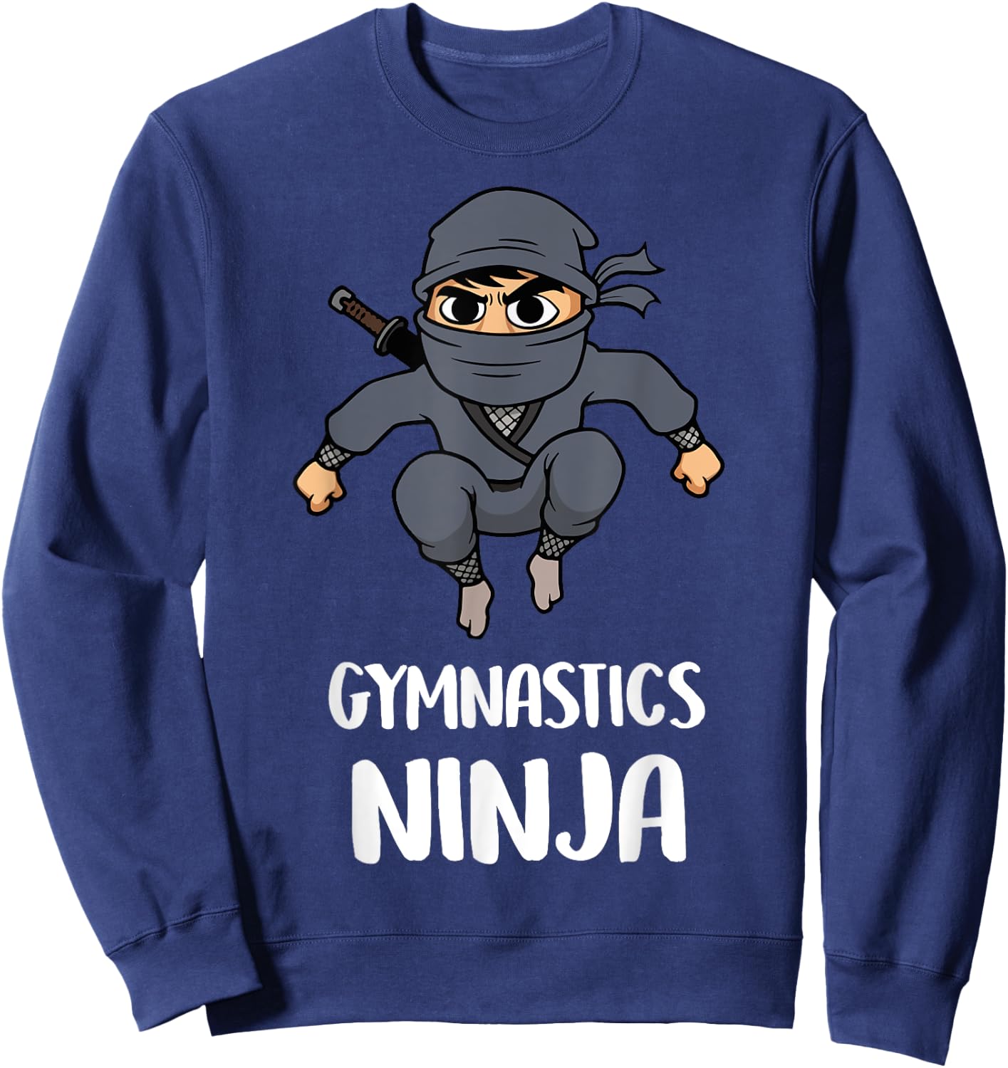 Gymnastics Ninja Boy Funny Sports Toddler Kids Sweatshirt - Sweatshirt | Navy