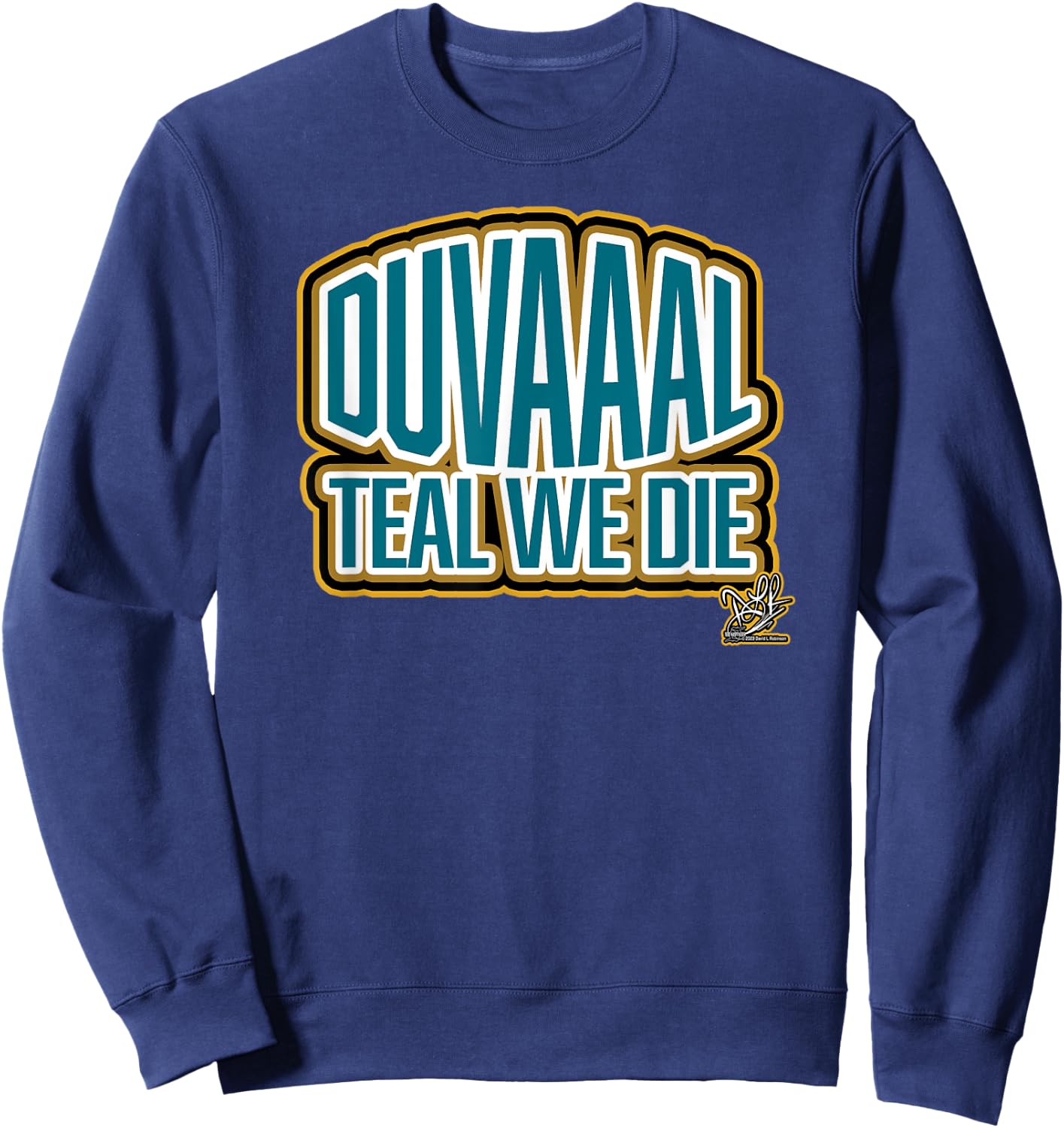 DLR The Brand - DUVAAAL Teal We Sweatshirt - Sweatshirt | Navy