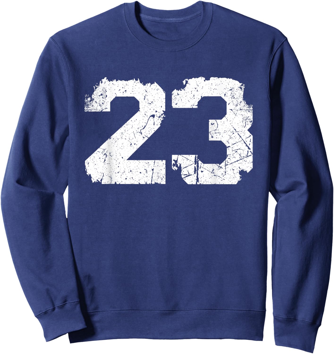 Vintage Sports Team Number #23 Sweatshirt - Sweatshirt | Navy