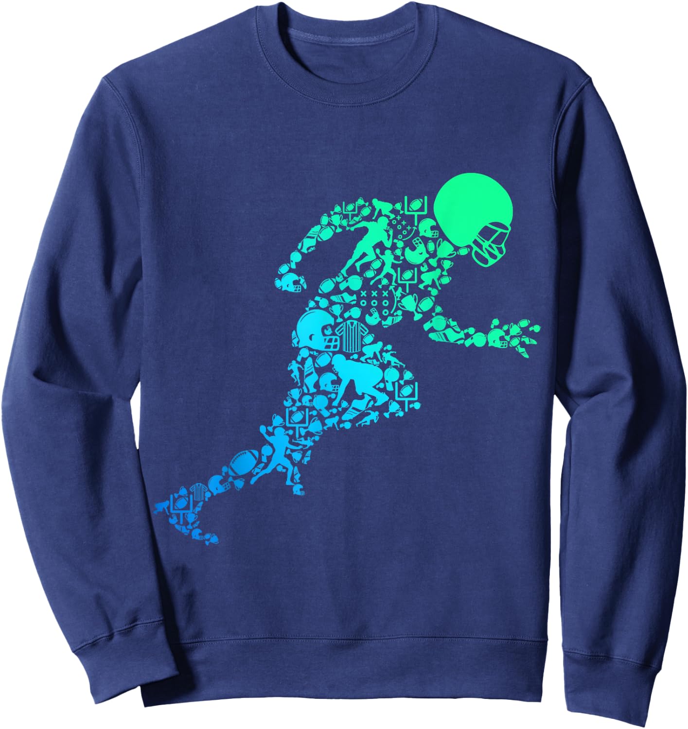 American Football Children's Boys Men Sweatshirt - Sweatshirt | Navy