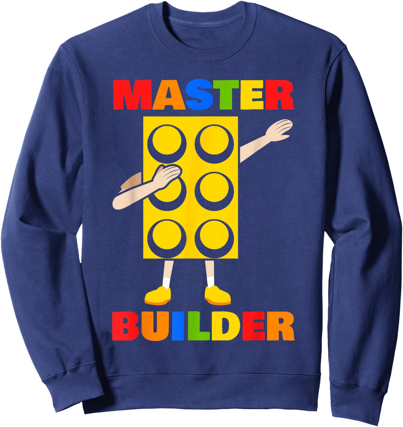 Master Builder Bricks Blocks Play Toys Sweatshirt - Sweatshirt | Navy